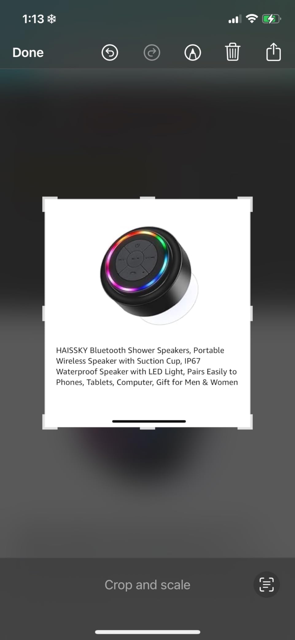 HAISSKY Bluetooth Shower Speakers, Portable Wireless Speaker with Suction Cup, IP67 Waterproof Speaker Pairs Easily to Phones, Tablets, Computer, Gift for Men & Women customer photo 1