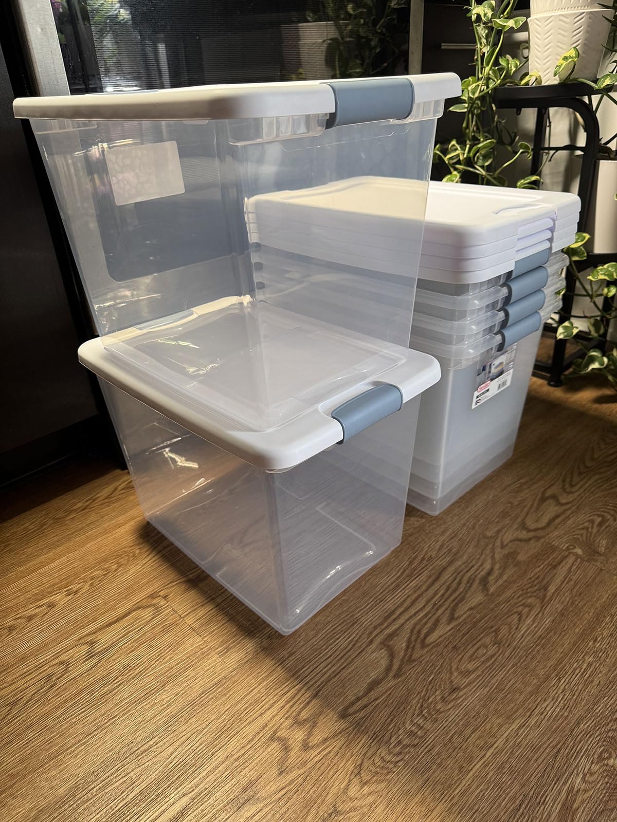 Sterilite Wheeled Latching Box w/ Lids for Home & Office, 56 Quart, 4-Pack customer photo 2