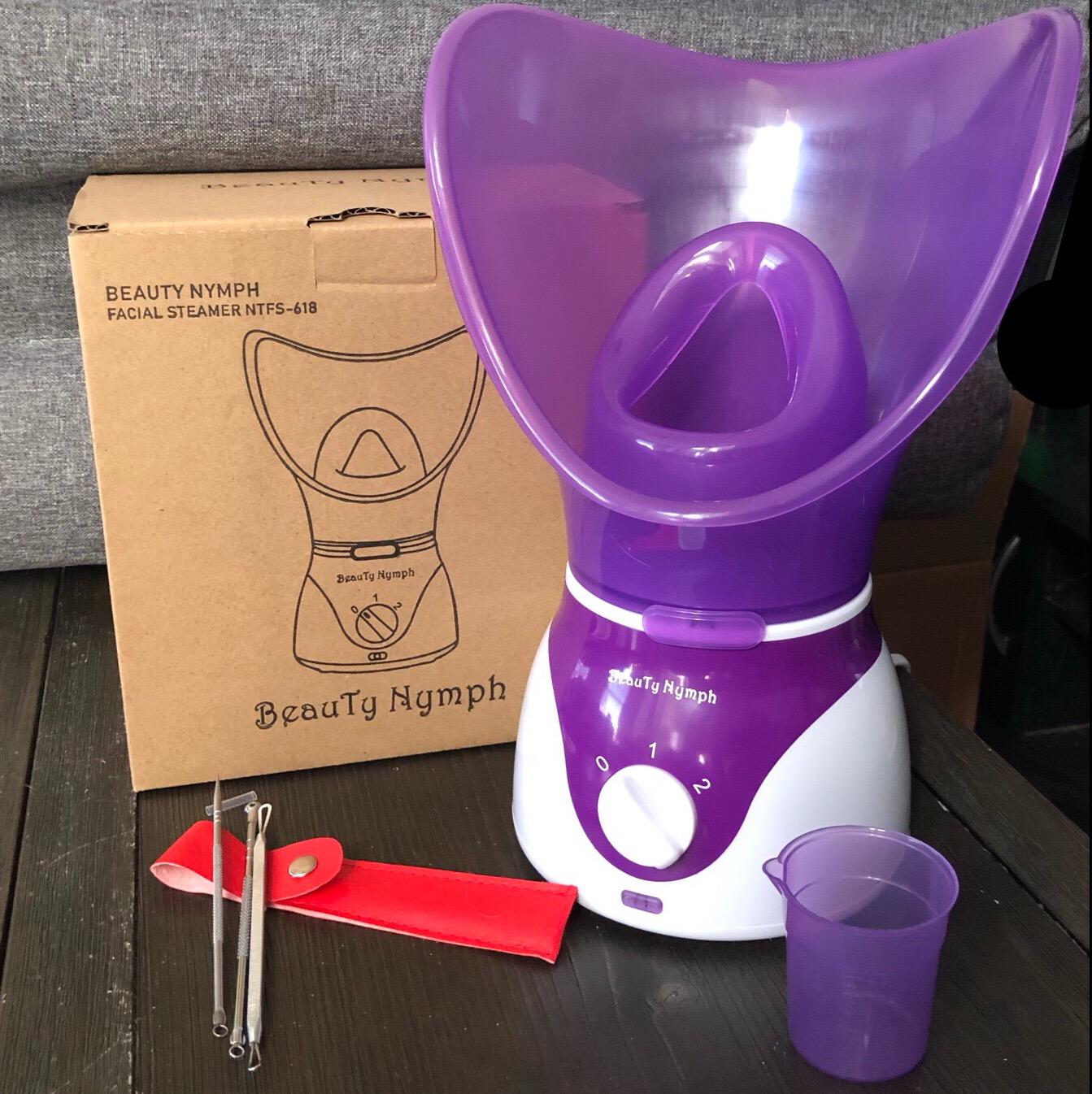 Face Steamer,Beauty Nymph Spa Home Facial Steamer Sauna Pores and Extract Blackheads, Rejuvenate and Hydrate Your Skin for Youthful Complexion- Face Steaming Skincare Deep Cleanse SPA customer photo 1