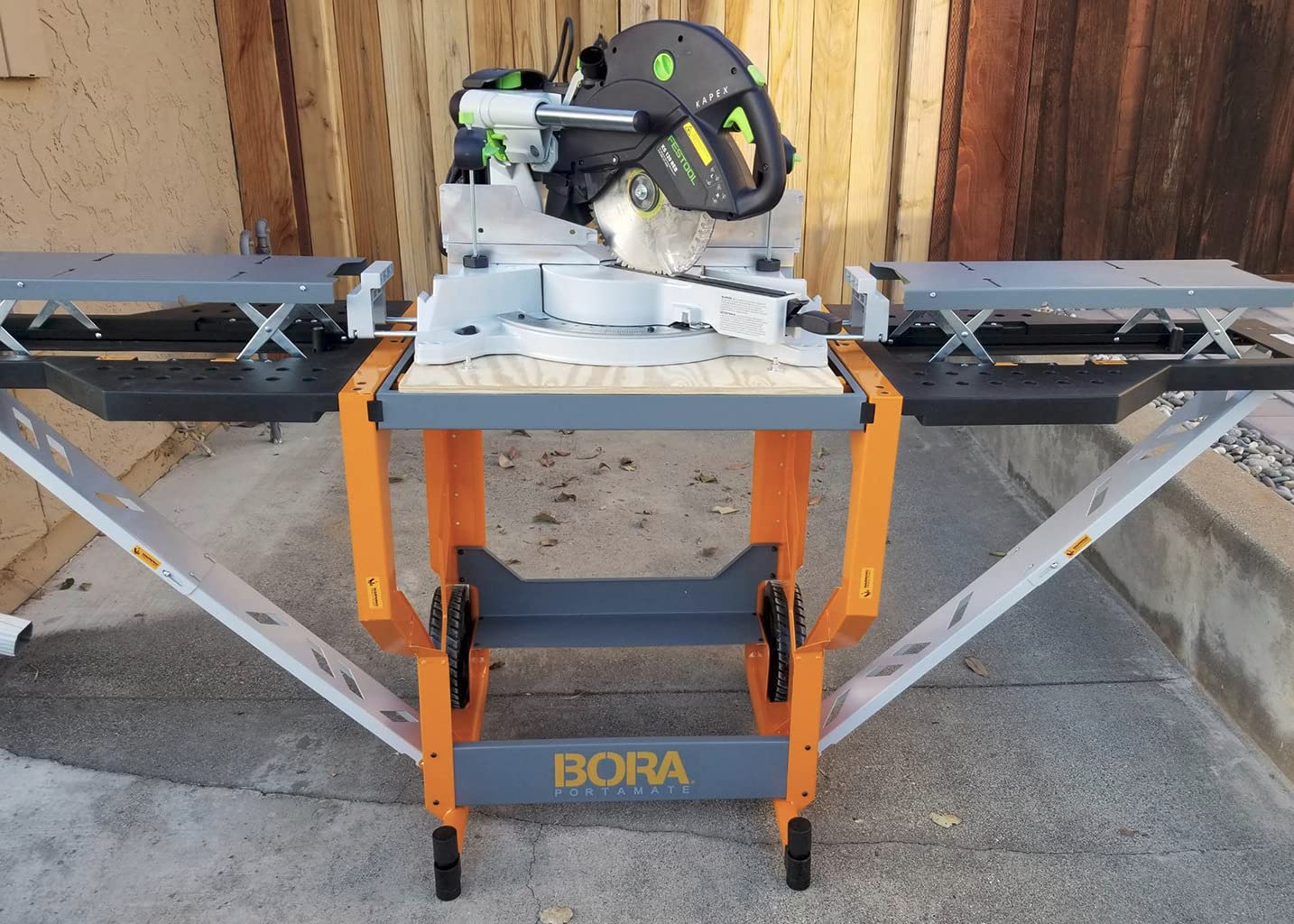 BORA Portacube Miter Saw Stand with Wheels, Rotating Top Workbench PM-8000 customer photo 2