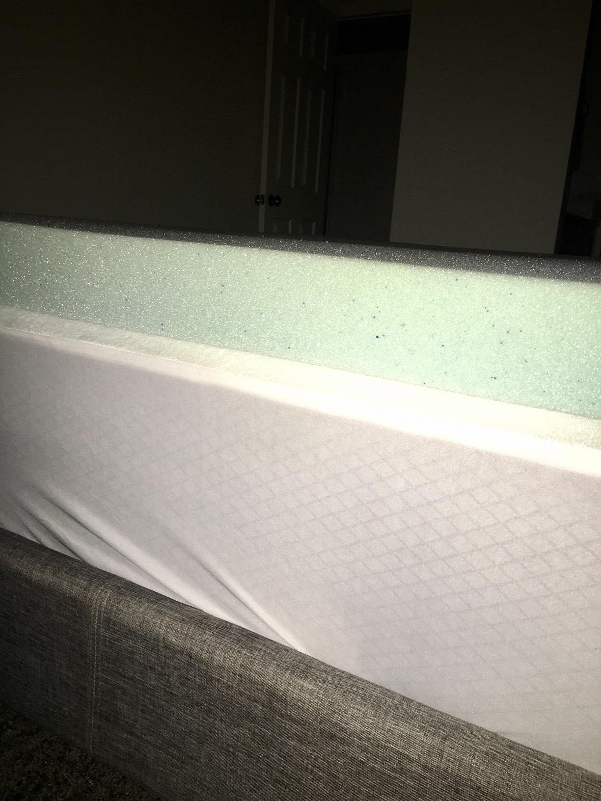 Lucid 4 Inch Memory Foam Mattress Topper, Twin XL Size – Cooling Gel Bed Topper – Preassure-Relieving Ultra Plush Feel – Ventilated Breathable Design – CertiPur Certified - Dorm Room Essentials customer photo 2