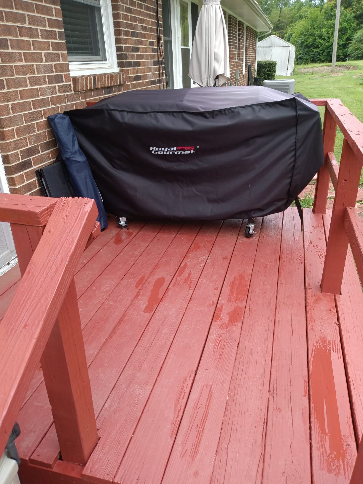 Royal Gourmet GD401C 4-Burner Gas Grill and Griddle Combo with Cover | Propane Griddle Grill Combo with 48,000 BTUs, Folding Legs, for Outdoor Cooking While Camping or Tailgating, Black & Silver customer photo 1