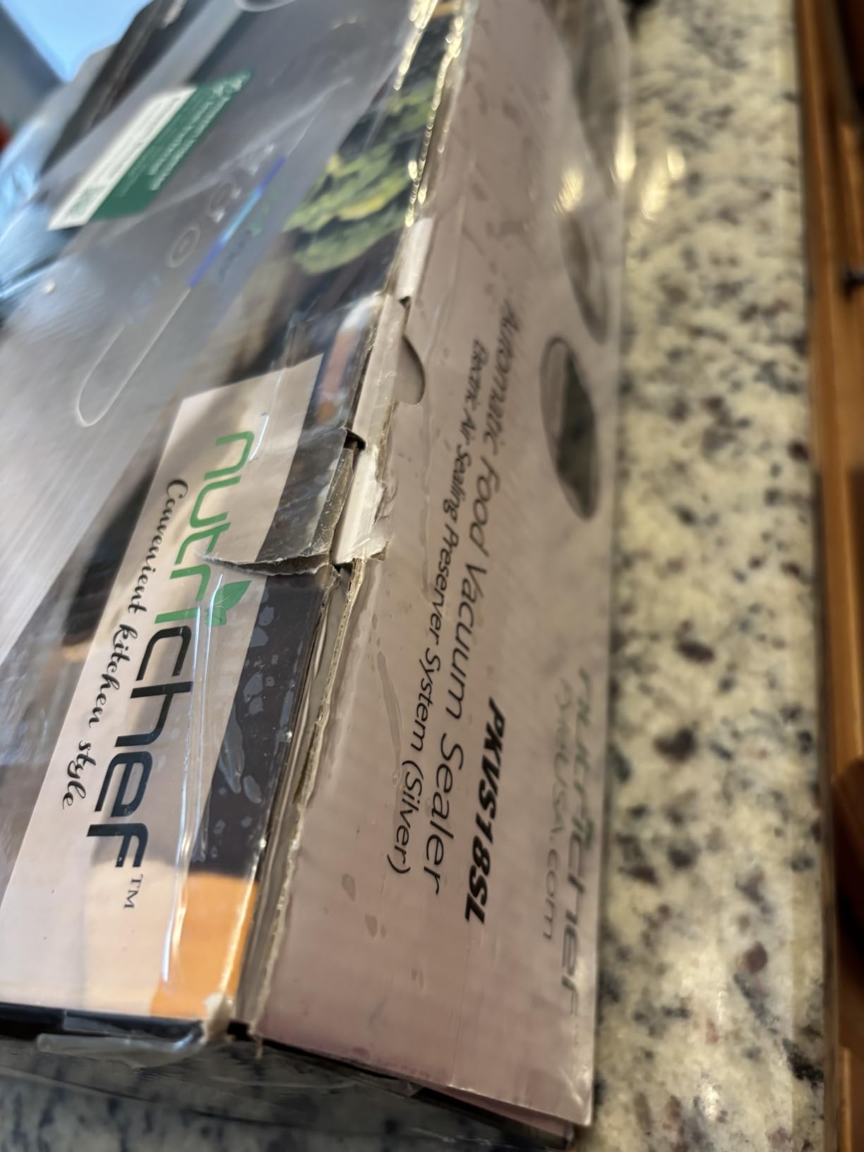 NutriChef Food Vacuum Sealer Machine - Automatic Air Sealing System for Dry & Moist Foods, LED Touch Controls, Includes Vacuum Bags, Hose & Wine Stopper, High Suction Power, 14