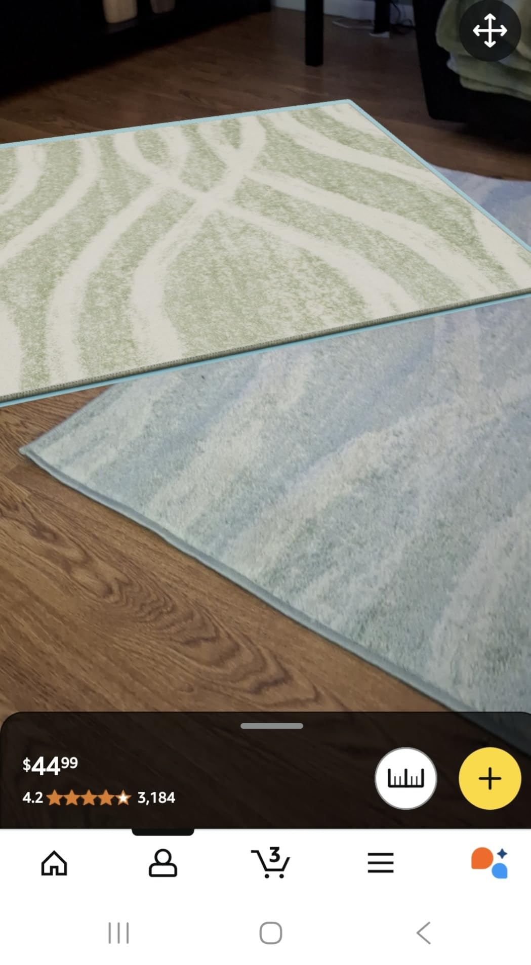 SAFAVIEH Area Rug 8x10 - Adirondack Collection - Large - Sage & Cream, Modern Wave Design, Non-Shedding & Easy to Clean, Ideal for Living Room, Bedroom, Dining Space (ADR125X) customer photo 1