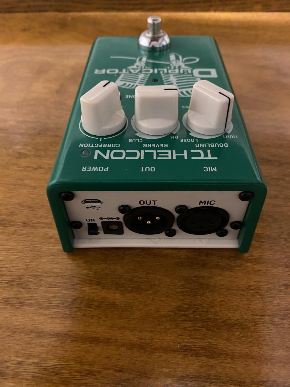 TC Helicon DUPLICATOR Ultra-Simple Vocal Effects Stompbox with Doubling, Reverb and Pitch Correction customer photo 2