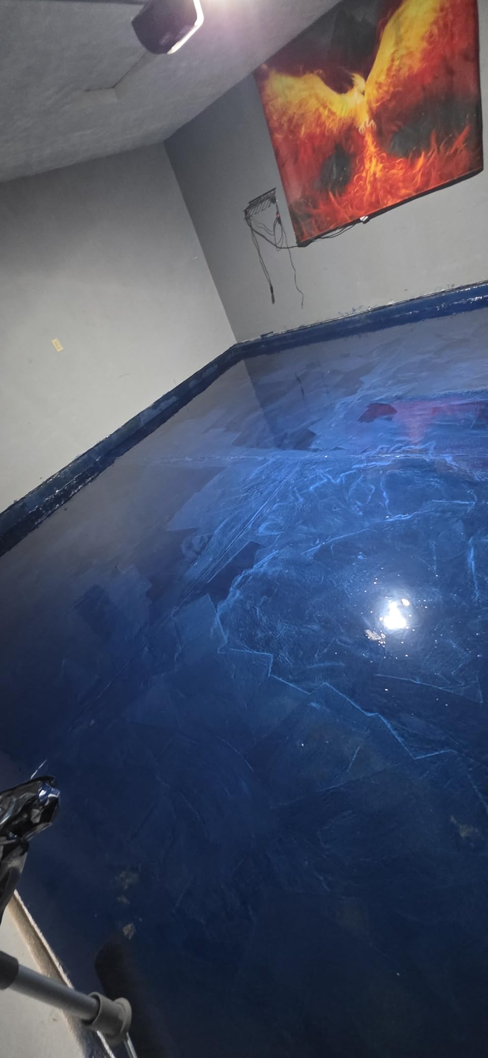 Rust-Oleum RockSolid Metallic Brilliant Blue Garage Floor Coating customer photo 2