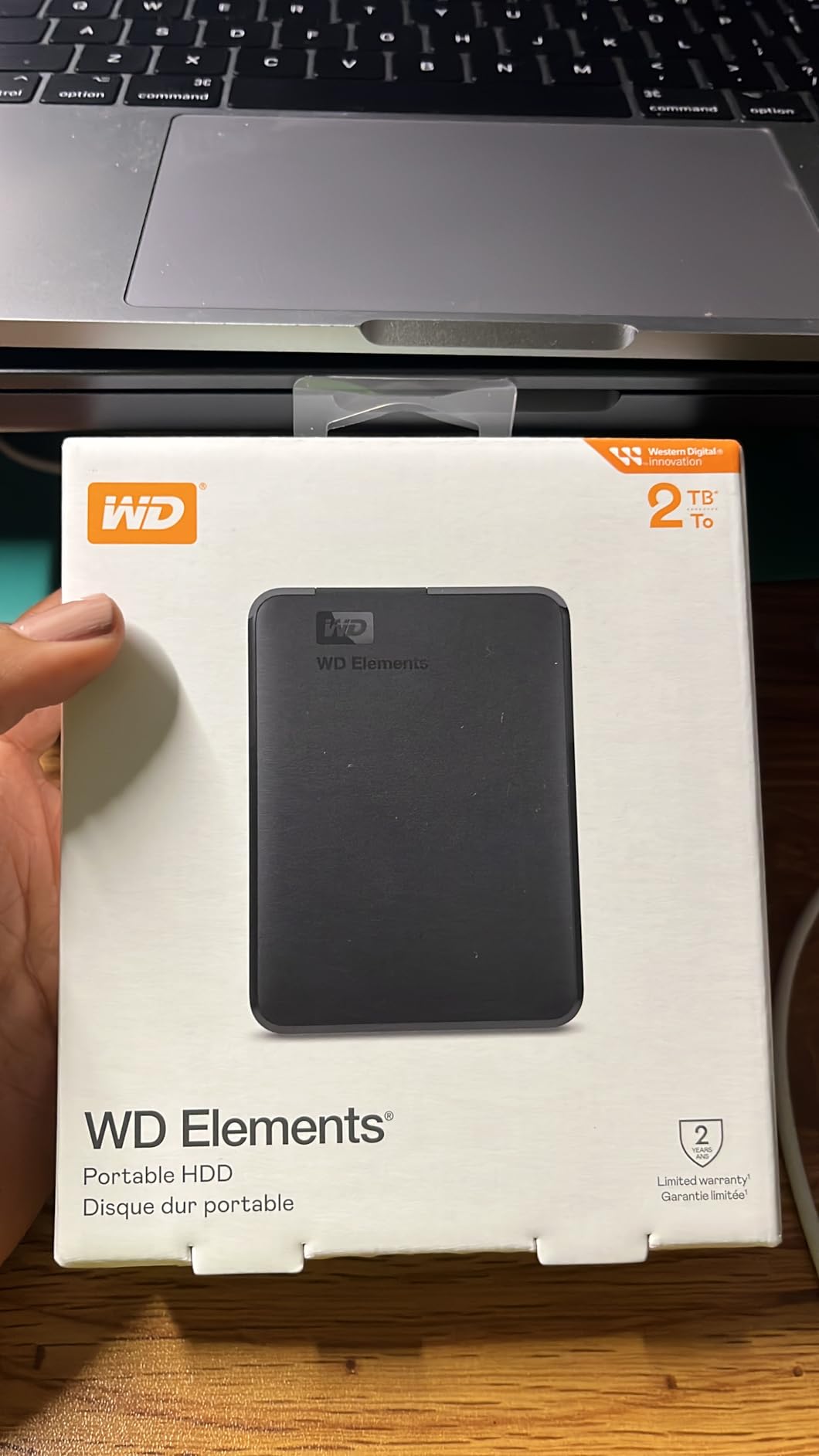 WD 2TB Elements Portable External Hard Drive for Windows, USB 3.2 Gen 1/USB 3.0 for PC & Mac, Plug and Play Ready - WDBU6Y0020BBK-WESN | WDBU6Y0020BBK-WESN, USB 3.2 Gen 1/USB 3.0 for PC, Plug, Play Ready - WDBU6Y0020BBK-WESN customer photo 1
