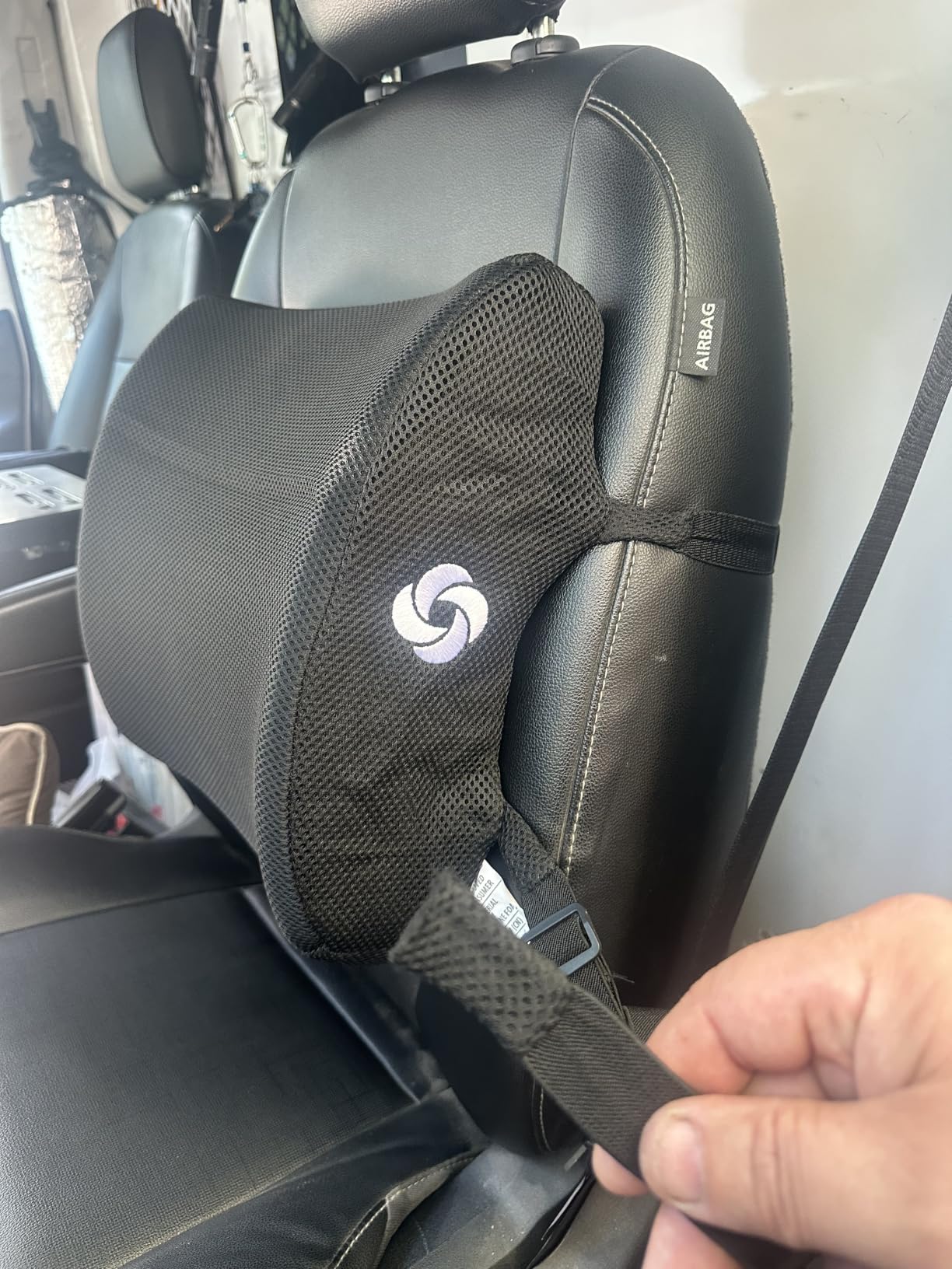 Samsonite Lumbar Support Pillow for Office Chair, Lower Back Support for Car, Back Pillow Desk Chair Cushion with Memory Foam, Improved Posture Backrest customer photo 1
