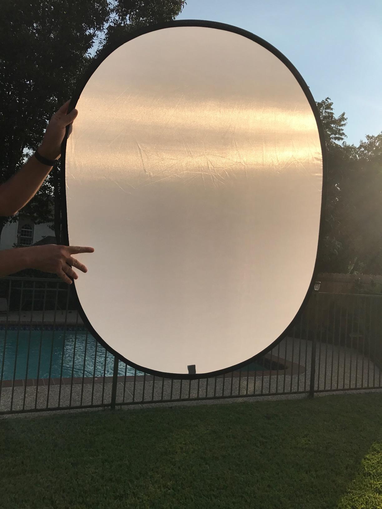 Light Reflector Photography 5 in 1, 24x36inch Oval Photography Reflector customer photo 2