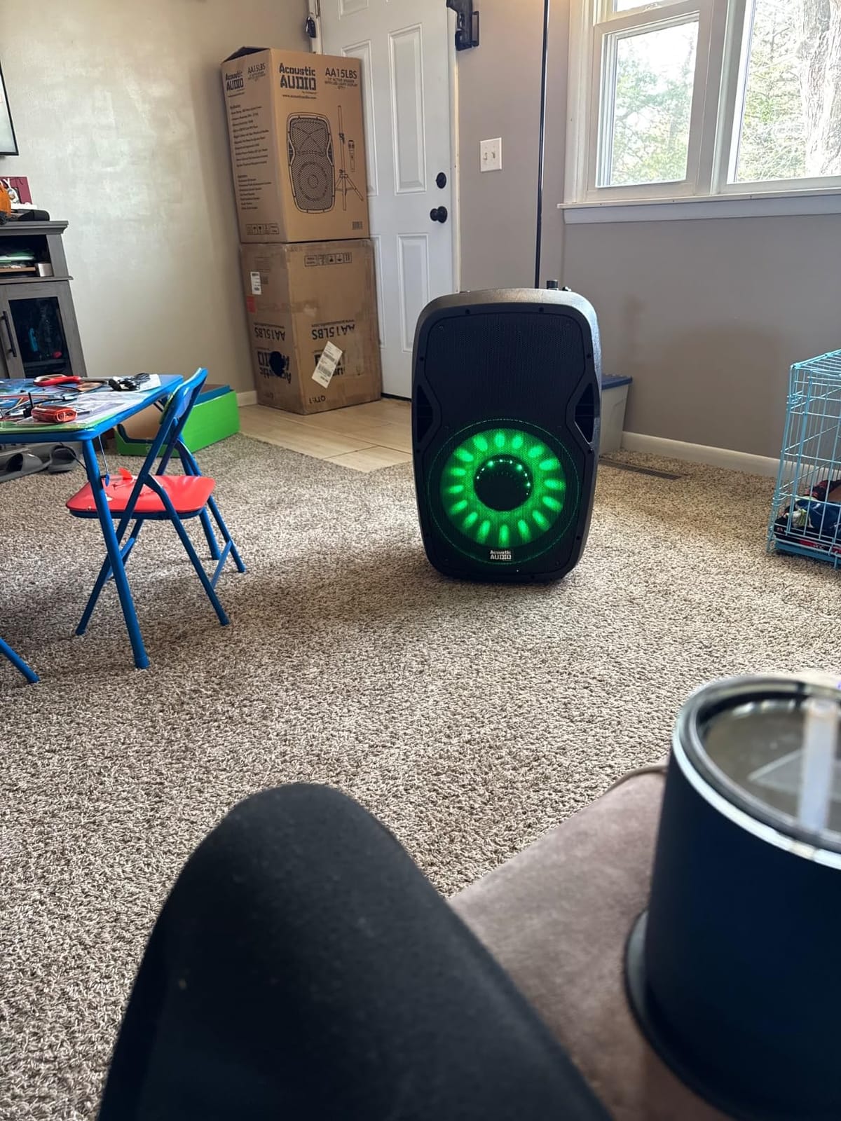 Acoustic Audio by Goldwood 1000W Bluetooth PA Speaker with LED, Mic & Stand customer photo 2