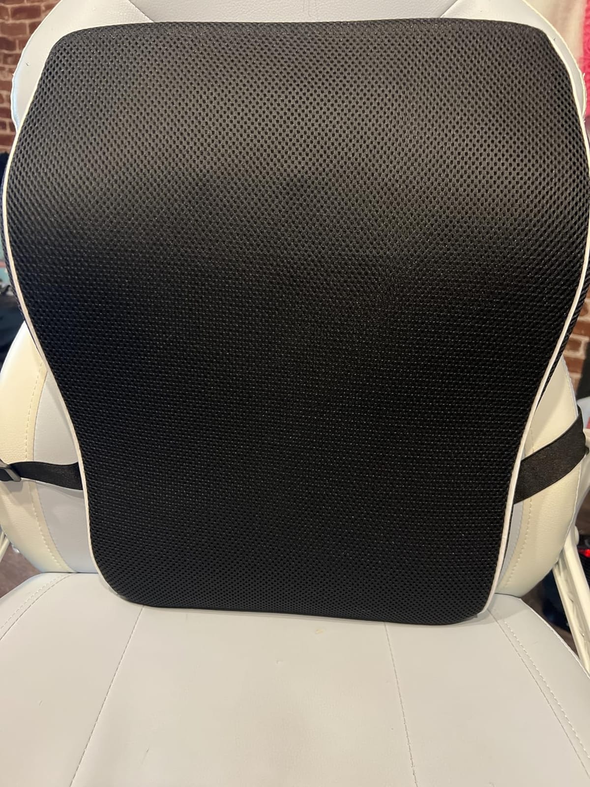 Lumbar Support Pillow for Office Chair, Office Home Essentials, Gifts for Mom, Dad, Back Support Pillow for Car, Chair Cushions, Back Pain Relief Improve Posture, Mesh Cover Double Adjustable Straps customer photo 1