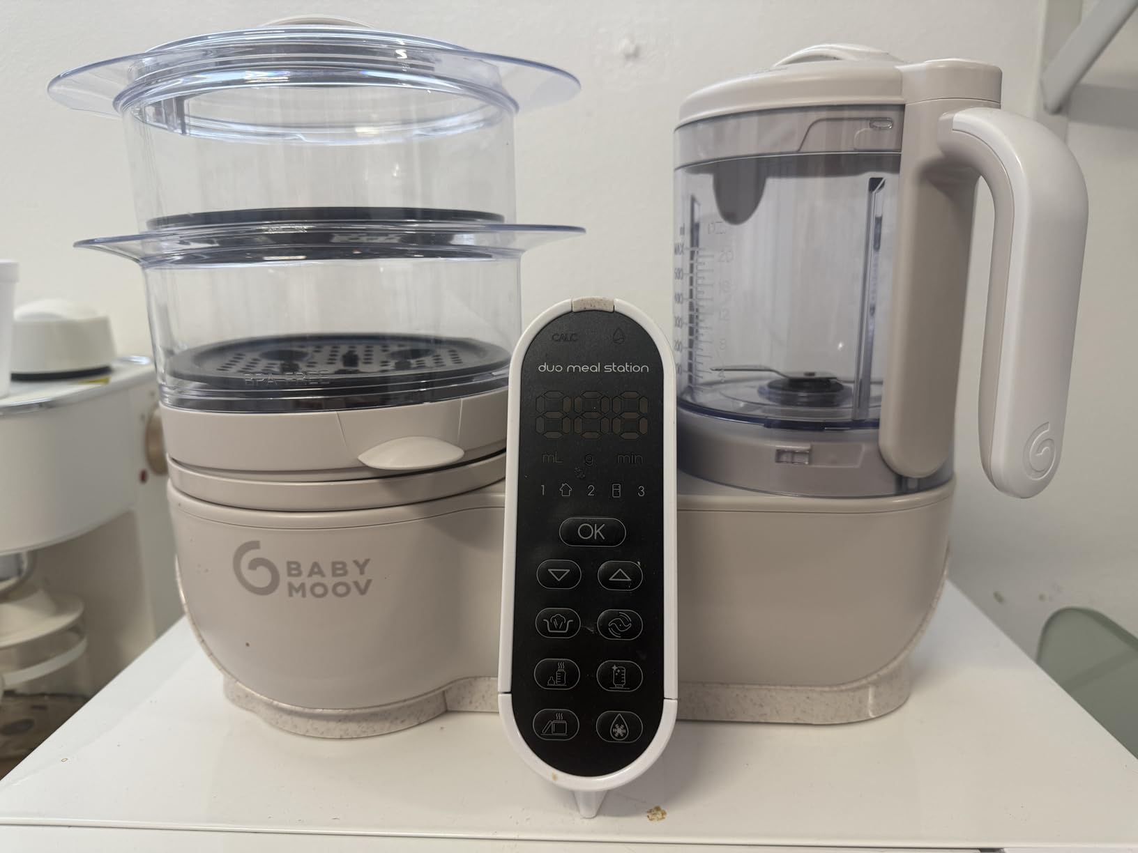 Babymoov Duo Meal Station, Baby Food Maker, Puree Maker & Processor, 6-in-1, Industrial Grey customer photo 2