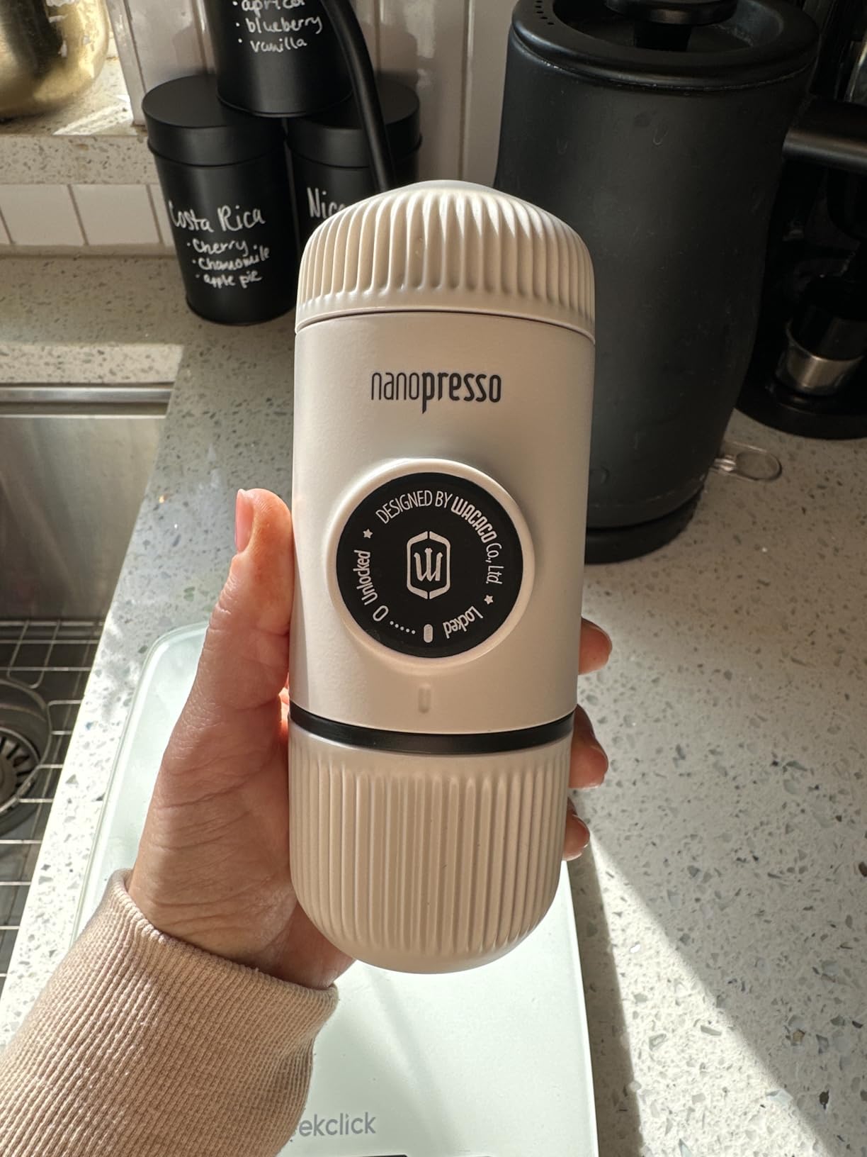 Wacaco Nanopresso Portable Espresso Maker bundled with Nanopresso Protective Case, Upgrade Version of Minipresso, 18 Bar Pressure, Extra Small Travel Coffee Maker, Manually Operated customer photo 1