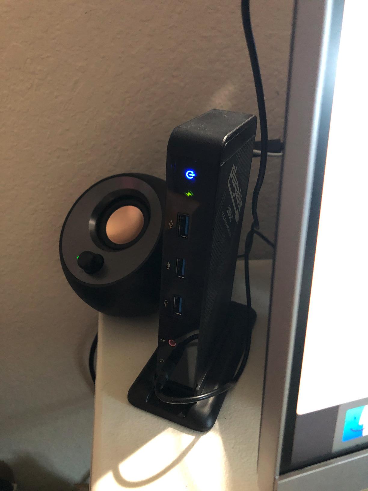 Plugable USB-C Dock with 4K HDMI and 60W Charging, Compatible with MacBook Neo, Thunderbolt 3/4, USB4, and USB-C macOS, Windows, and Chromebook, 1Gbps Ethernet, 3X USB 3.0, 2X USB 2.0, Driverless customer photo 1