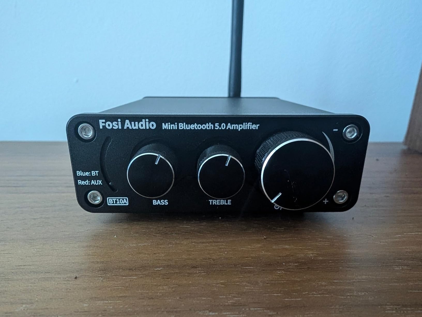 Fosi Audio BT10A Bluetooth 5.0 Stereo Audio Amplifier Receiver 2 Channel Class D Mini Hi-Fi Integrated Amp for Home Passive Speakers 50W x 2 TPA3116 customer photo 2