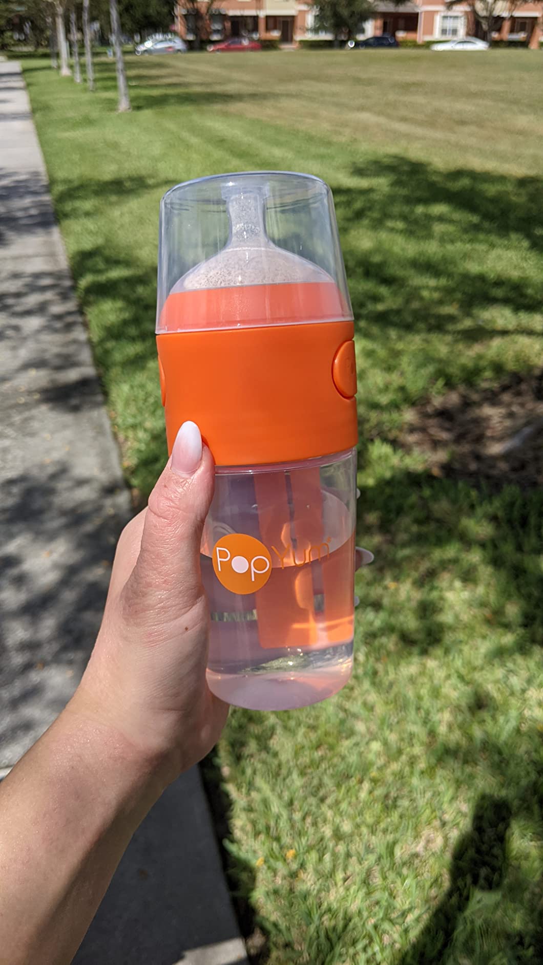 PopYum 5 oz Orange Anti-Colic Formula Making Baby Bottle customer photo 2