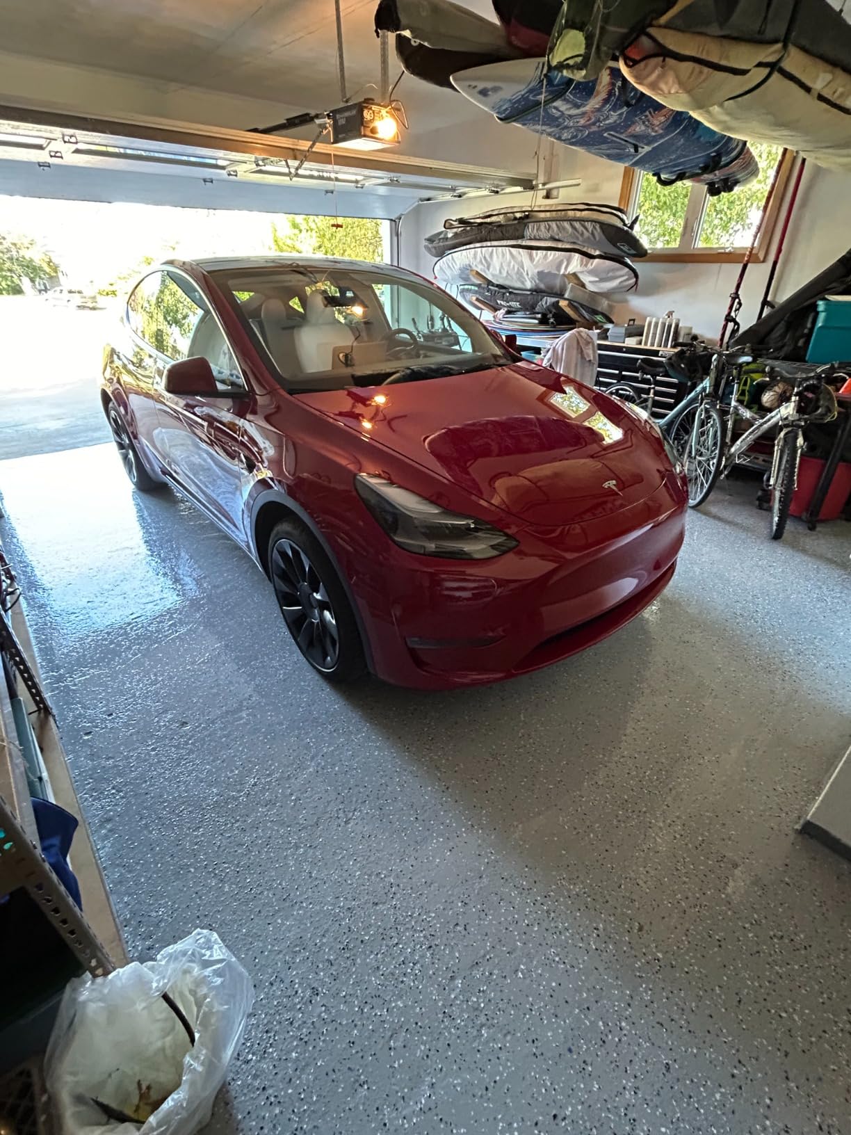 Rust-Oleum RockSolid Polycuramine Gloss Dark Gray Garage Floor Coating customer photo 2