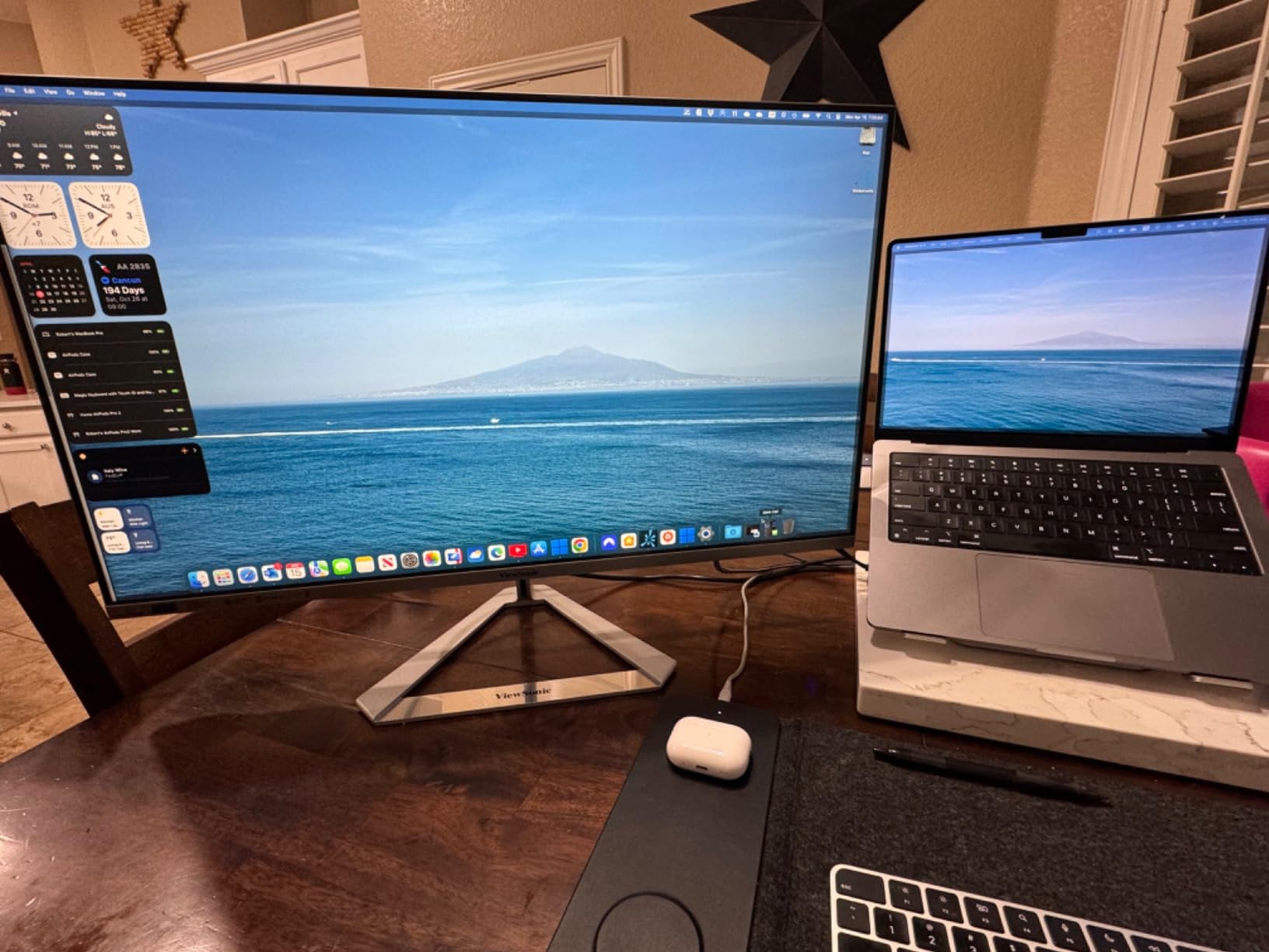 ViewSonic VX3276-2K-MHD 32 Inch 1440p QHD IPS Widescreen Monitor, 75Hz LCD | HDMI, DisplayPort, Mini DP, Ultra Thin Bezels, Eye Care, Dual Speakers, Home Office, Laptop, Mac, PC, 1.07B Colors, Slim customer photo 1