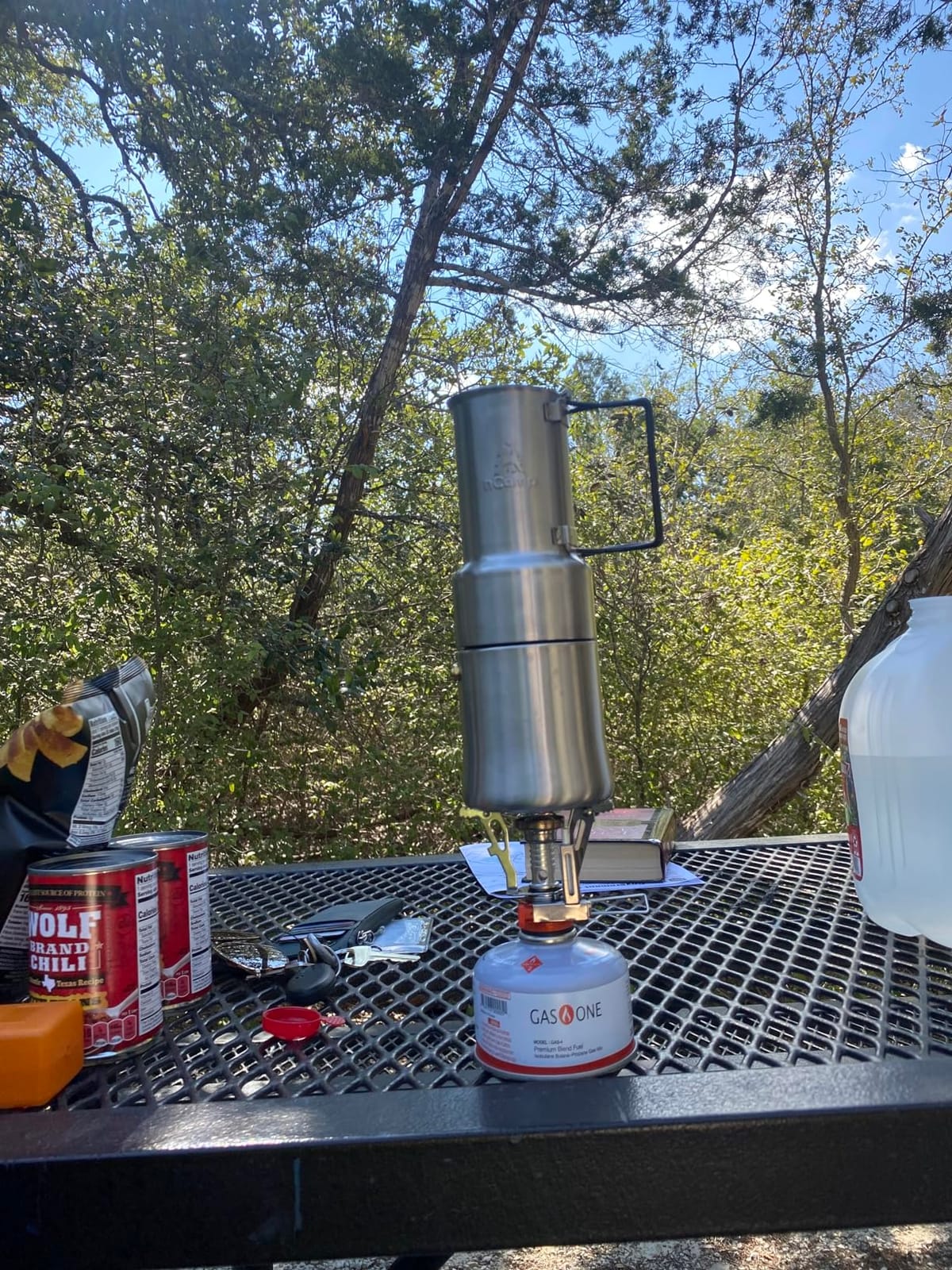 nCamp - Café, Portable Coffee Maker, Portable Espresso Machine, Compact Camping Coffee Maker, Stainless Steel Travel Coffee Maker with Camping Coffee Cup, Reusable, 12 oz customer photo 2