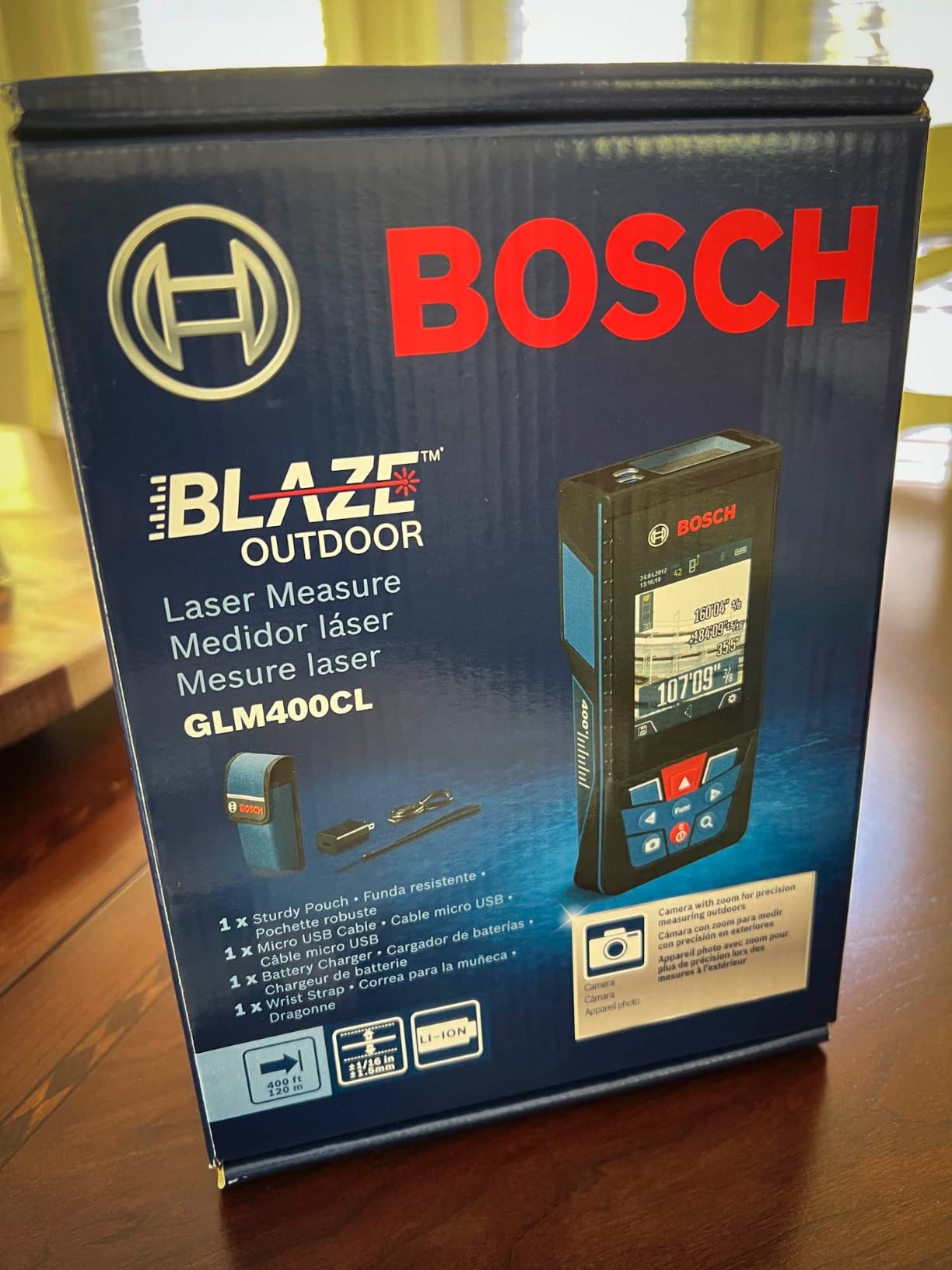 BOSCH PRO GLM400CL Blaze Outdoor 400 Ft. Connected Laser Measure customer photo 2