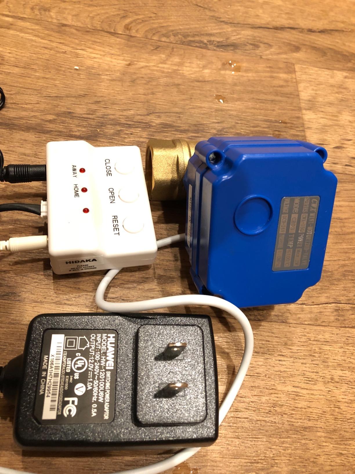 E-SDS Water Leak Detector with Shutoff Valve,Sensors and Sounds Alarm customer photo 2