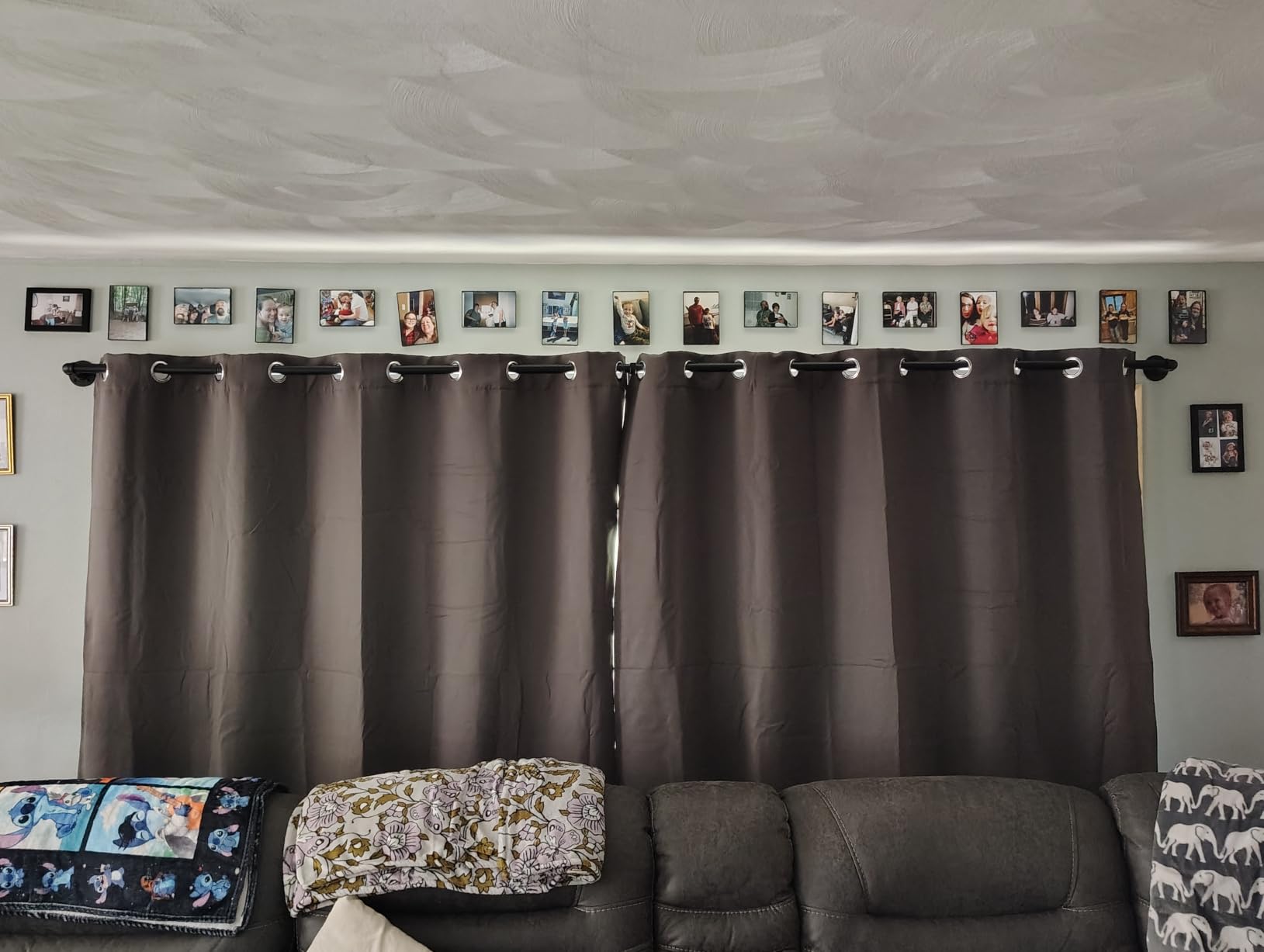 NICETOWN Grey Full Shade Curtain Panels for Dining Room 52x84 in 2 Panels | Thermal Insulated Energy Smart Noise Blocking Out Blackout Drapes, Lined for Privacy, Energy Efficient for Guest Room Office customer photo 1