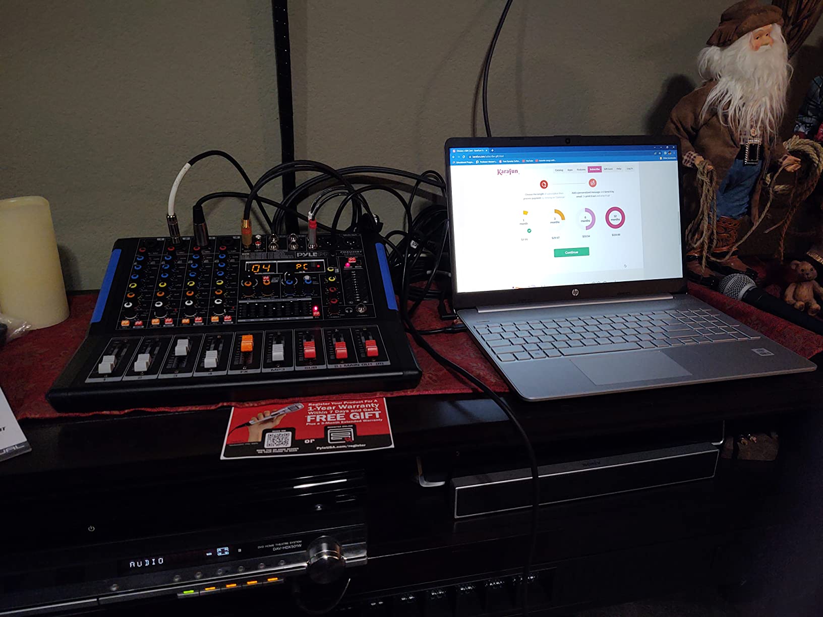 Pyle 4-Channel Bluetooth Studio Audio Mixer-DJ Sound Controller Interface with USB Drive for PC Recording Input, XLR Microphone Jack,48V Power,Input/Output for Professional and Beginners - PMXU46BT customer photo 2