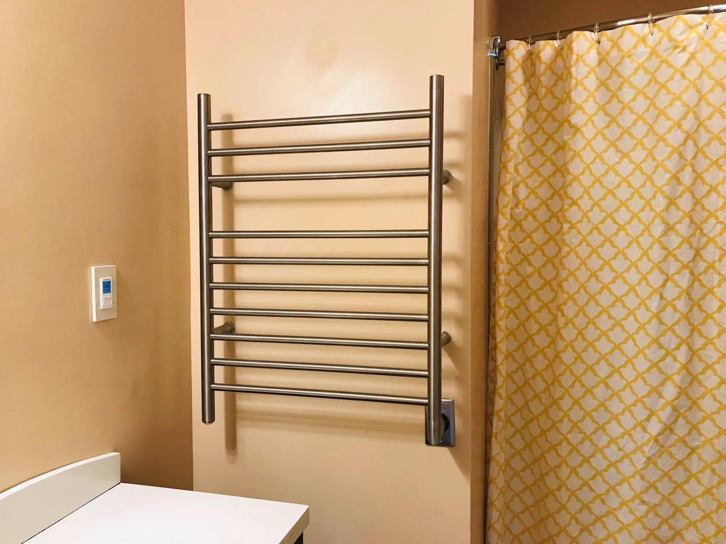 HEATGENE Towel Warmer, Heated Towel Rack, Hardwired, Brushed customer photo 2