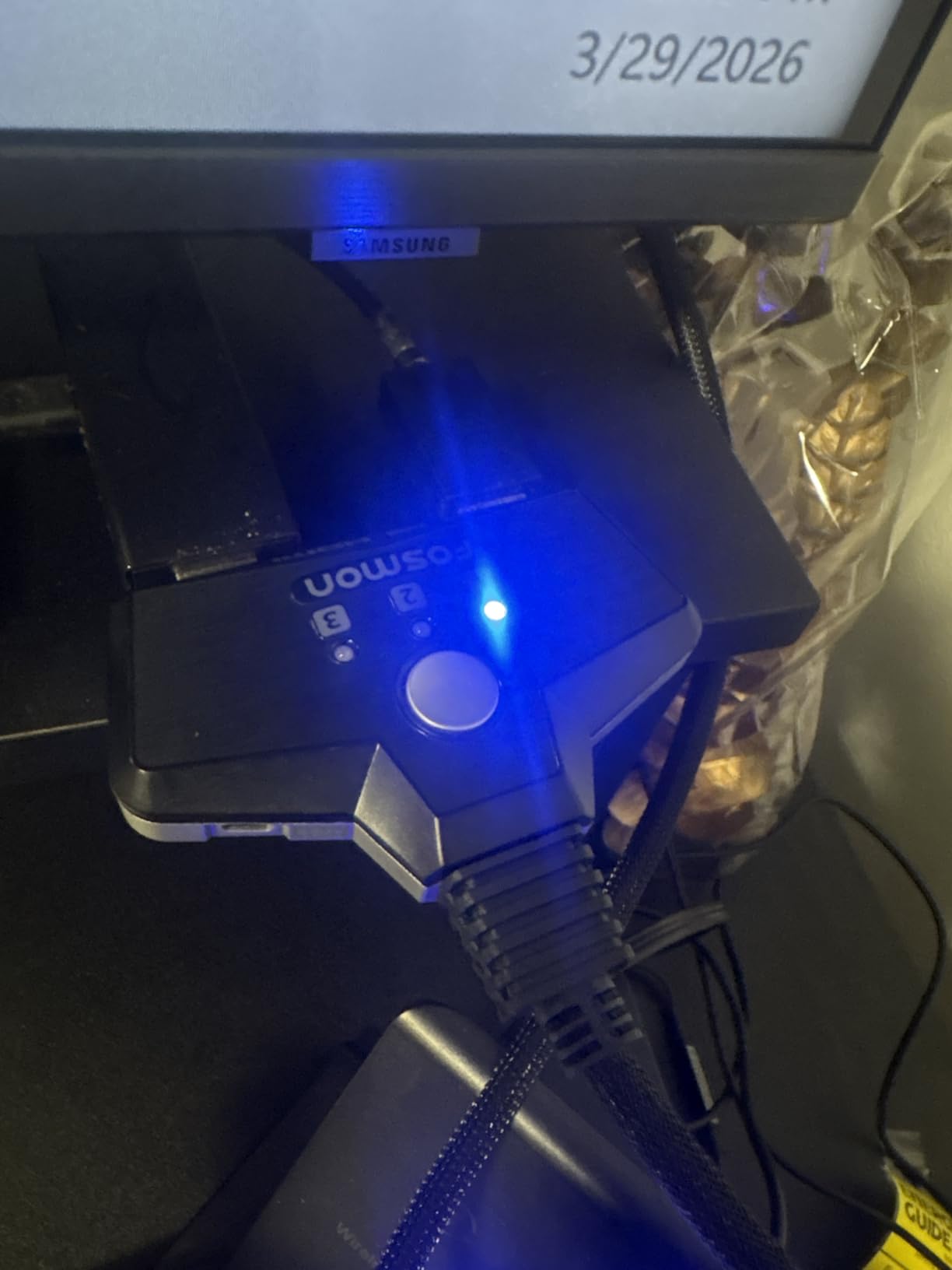 Fosmon HDMI Switch 3 in 1 Out (4K@60Hz) 3 Port HDCP 2.2 Switcher Splitter customer photo 1