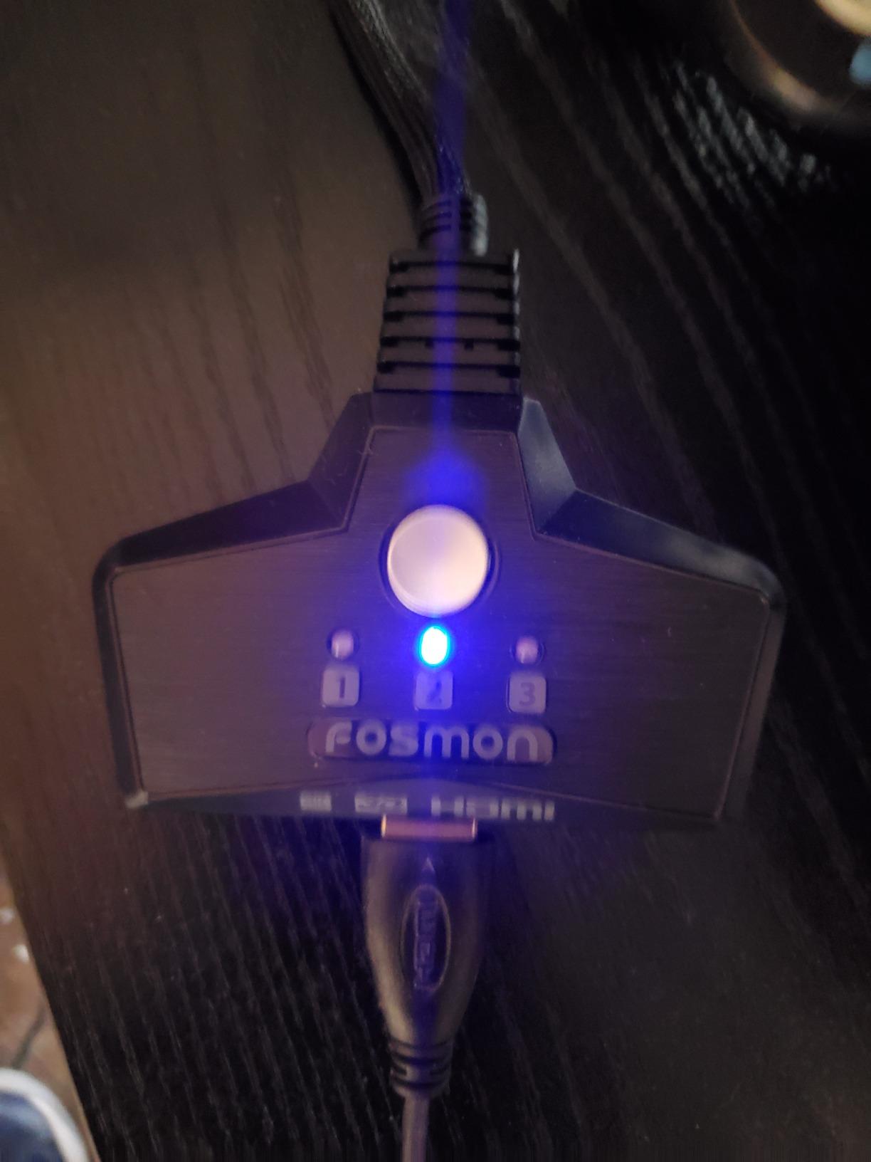 Fosmon HDMI Switch 3 in 1 Out (4K@60Hz) 3 Port HDCP 2.2 Switcher Splitter customer photo 2