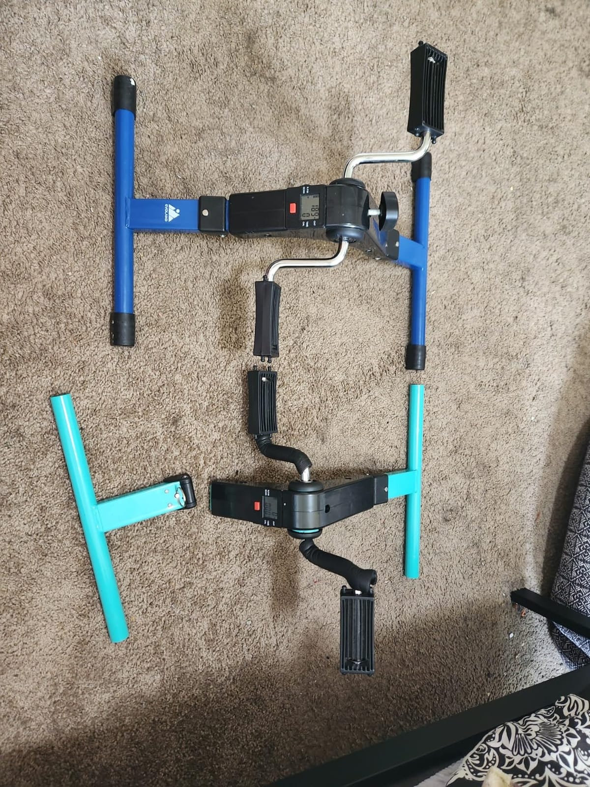 Folding Pedal Exerciser, Mini Exercise Bike Under Desk Bike customer photo 1