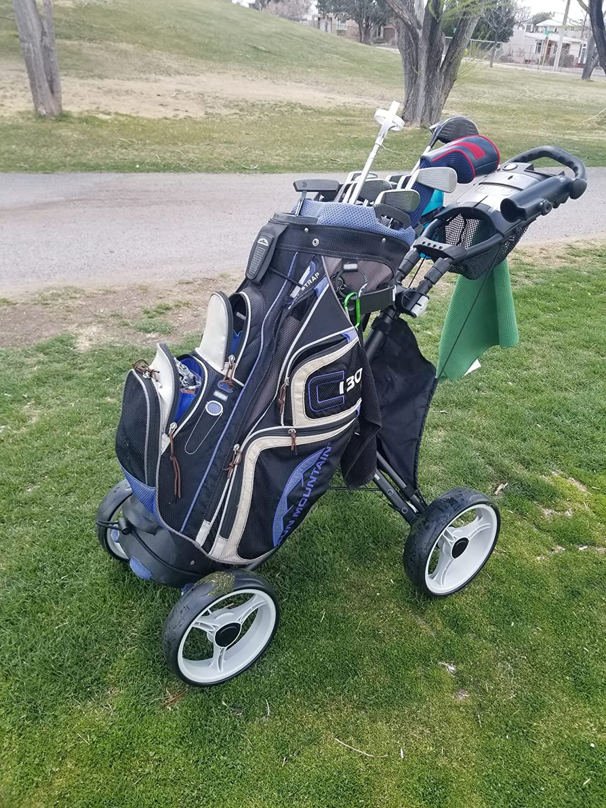 CaddytekCaddyTek Superlite 4 Wheel Golf Push Cart, Explorer Version 8 - customer photo 2