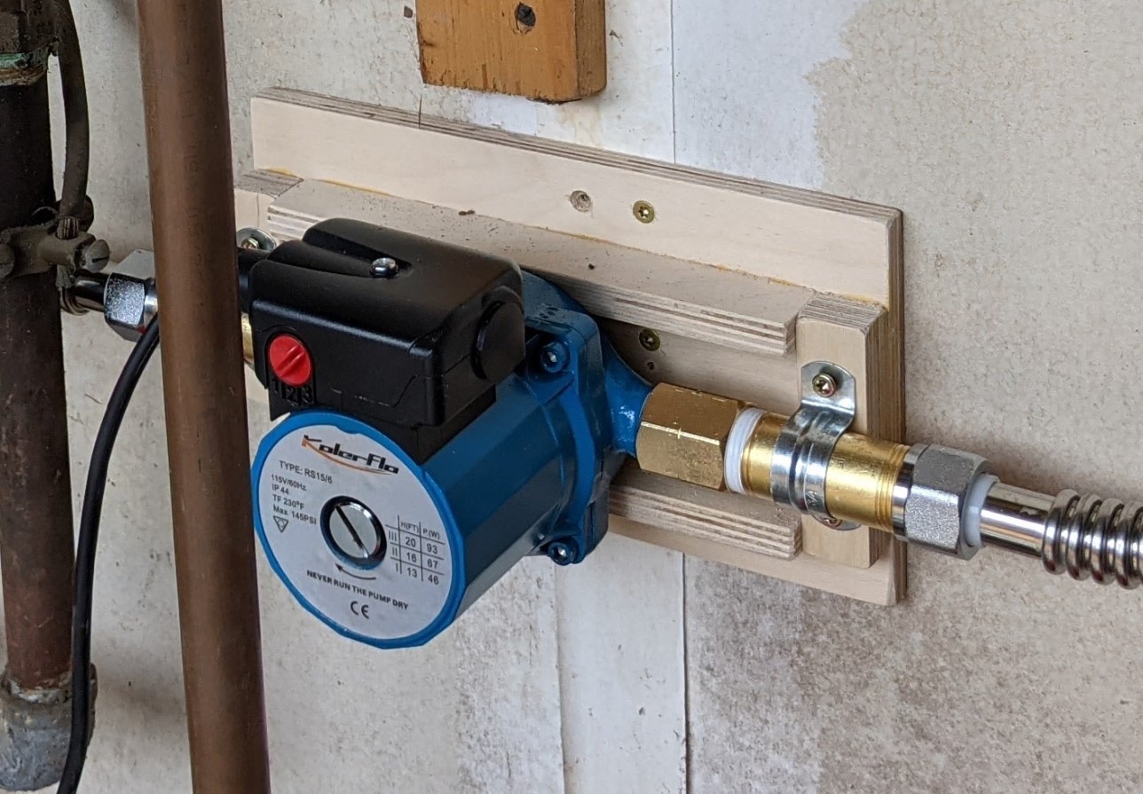 115V Water Recirculating Pump 3/4 Inch Circulating Water Pump for Water Heater System(RS15-6 Blue) customer photo 2
