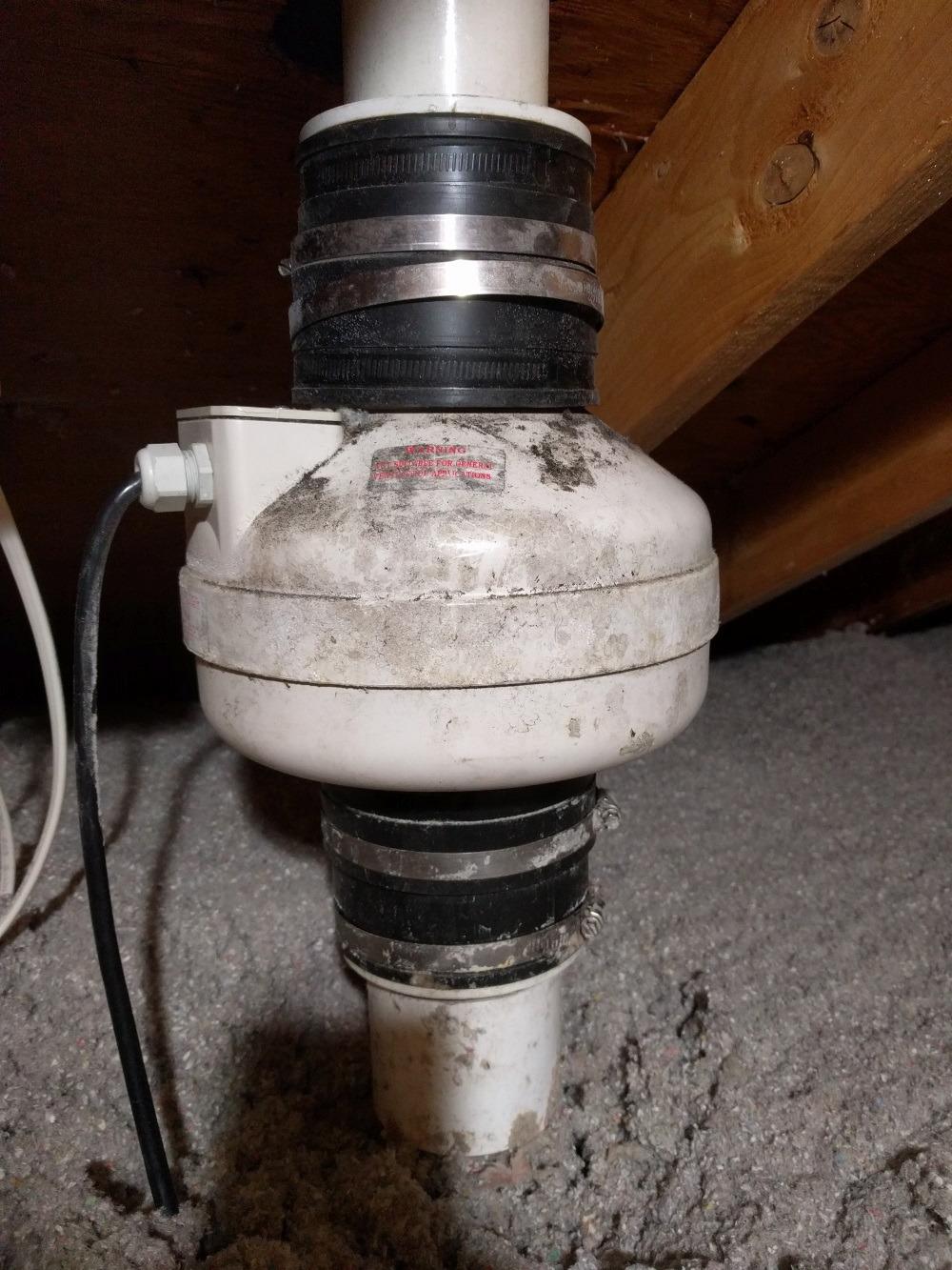 Fantech Rn2 Radon Mitigation Fan, 4.5 in Duct, 123 CFM, Residential System customer photo 1