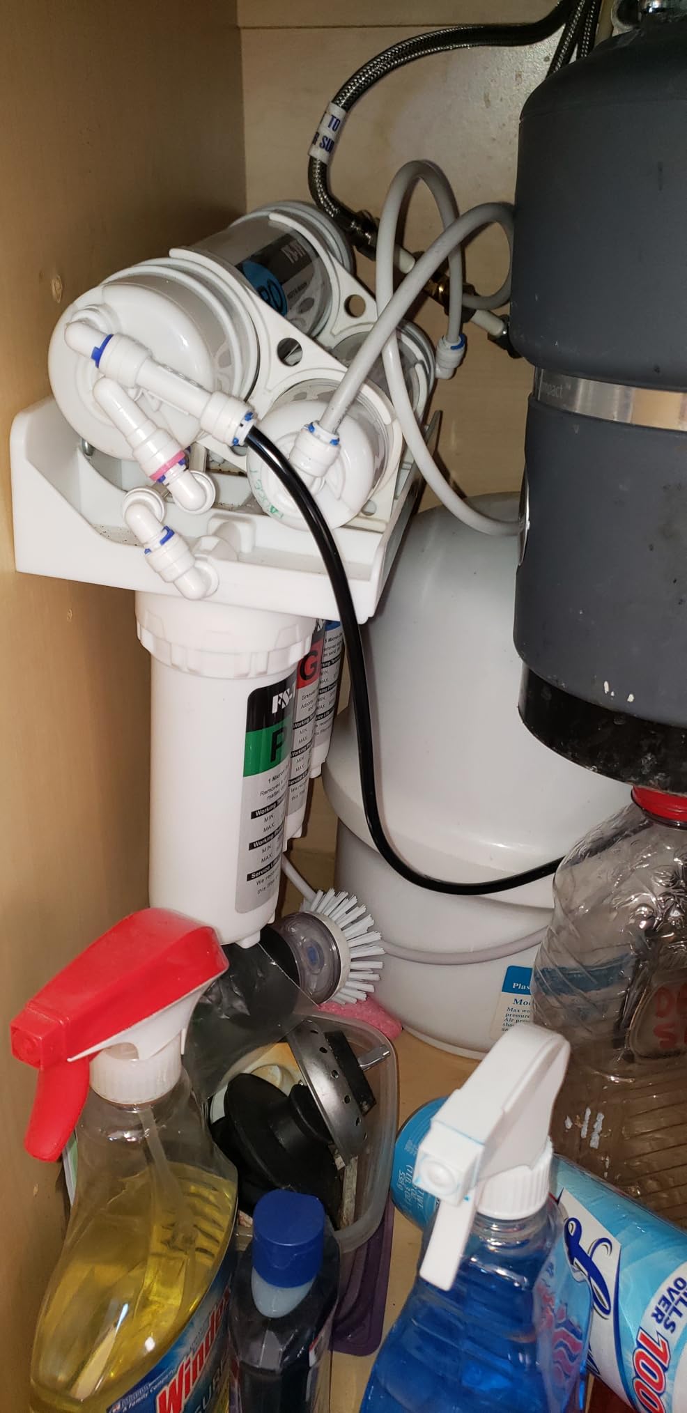 5-Stage Reverse Osmosis Water Filter System, NSF Certified 100GPD RO Water Purifier Under Sink Reduces 99.999% Impurities, with 4 Extra Replacement Filters Free for Home Drinking customer photo 1