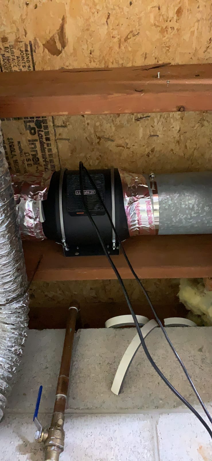 AC Infinity CLOUDLINE S6, Quiet 6” Inline Duct Fan with Speed Controller customer photo 2