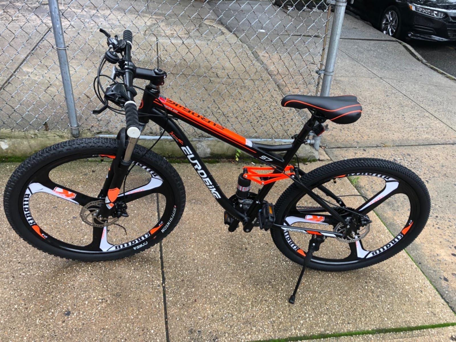EUROBIKE Moutain Bike,21-Speed Bike,27.5-Inches Moutain Bike,Adult Bike,DualSuspension Bike (3-Spoke Wheel) customer photo 1