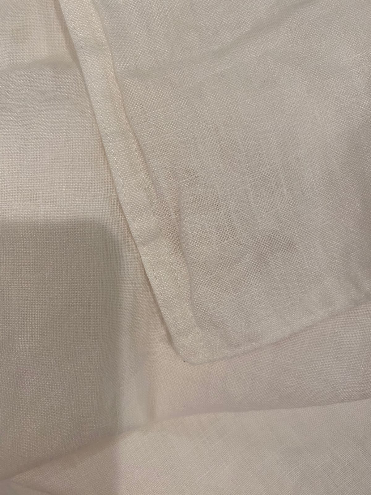 DAPU 100% French Linen Duvet Cover 3Pcs Set, 170GSM Linen Bedding, Queen | Soft Breathable All-Season for Hot sleepers, Corner Ties & Zipper Closure, French Linen Flax from Normandy, White customer photo 1