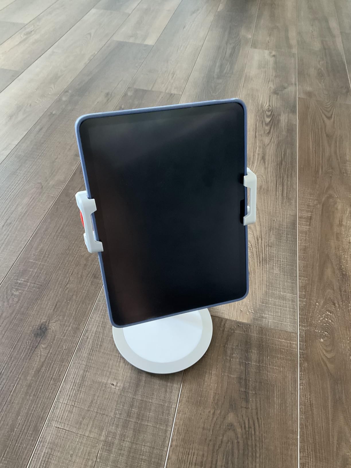 SAIJI iPad Stand for Desk - Height Adjustable & Weighted Base Phone Holder customer photo 1
