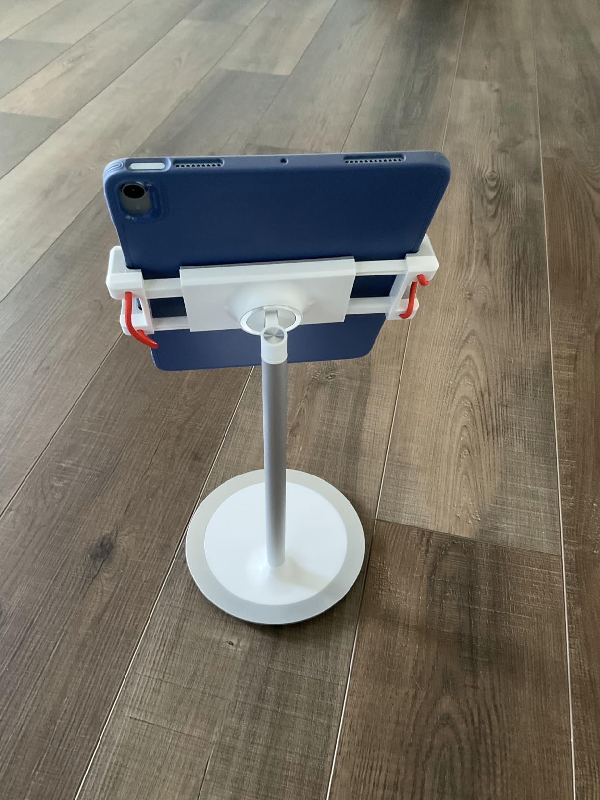 SAIJI iPad Stand for Desk - Height Adjustable & Weighted Base Phone Holder customer photo 2