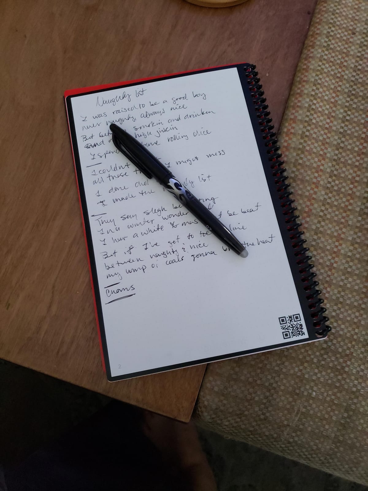 Rocketbook Smart Reusable Notebook Set - Dot-Grid Eco-Friendly Notebook with 2 Pilot Frixion Pens & 2 Microfiber Cloths Included - Atomic Red Covers, Executive (6