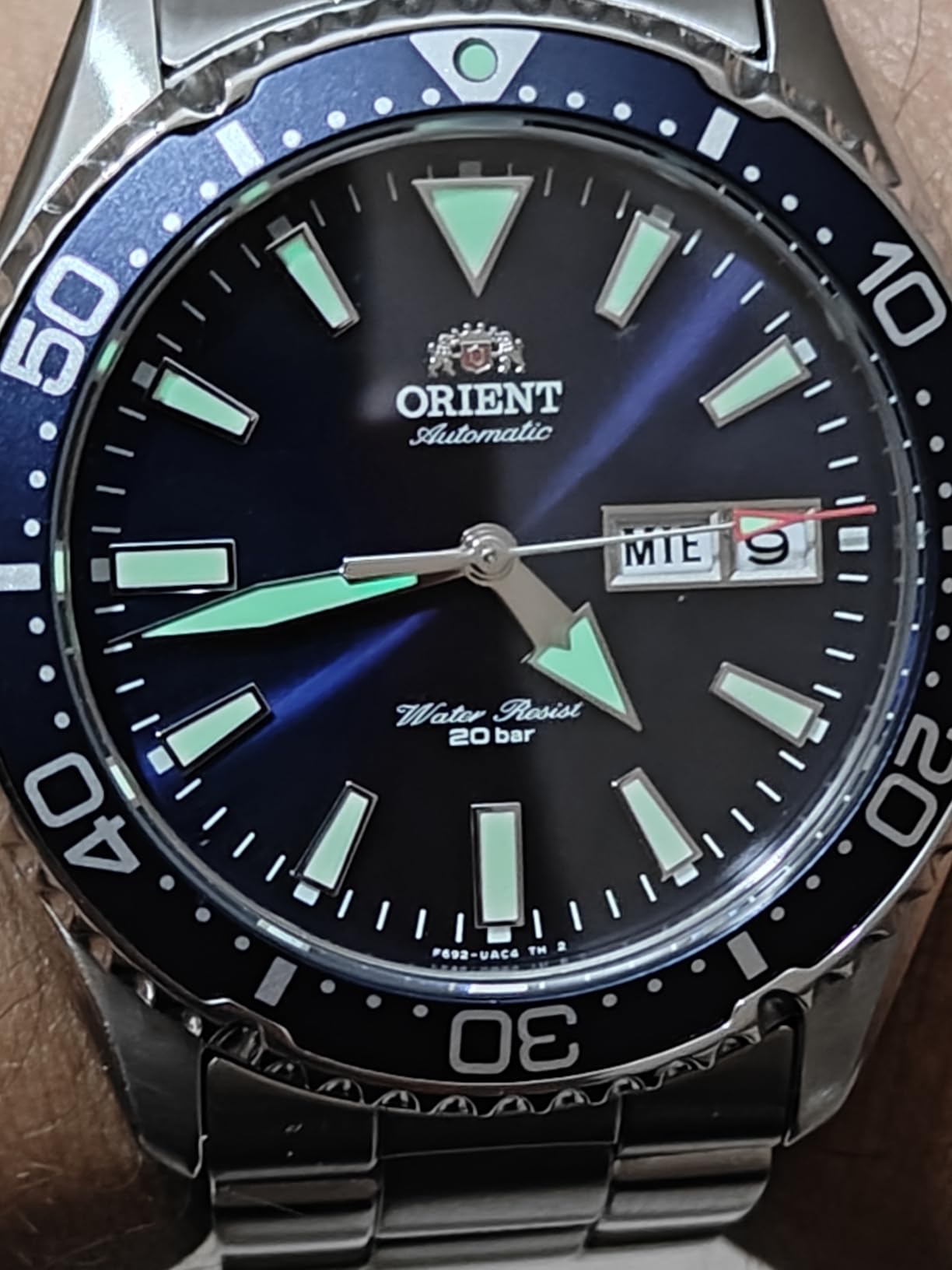 ORIENT Kamasu/Mako III Men's Automatic Manual Winding Sports Steel or Silicone Divers' Watch with Screw Crown and Sapphire Crystal customer photo 1