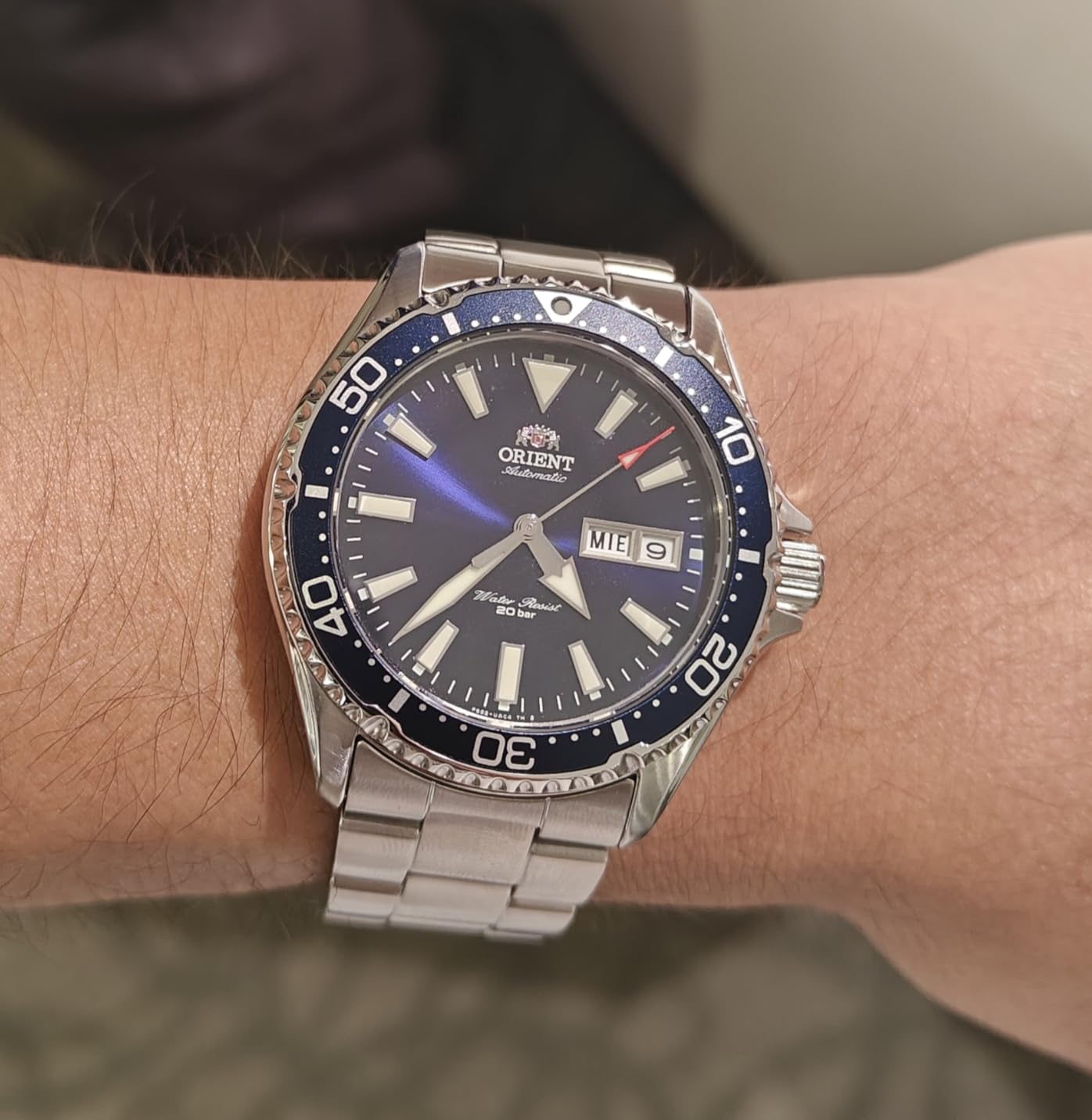 ORIENT Kamasu/Mako III Men's Automatic Manual Winding Sports Steel or Silicone Divers' Watch with Screw Crown and Sapphire Crystal customer photo 2