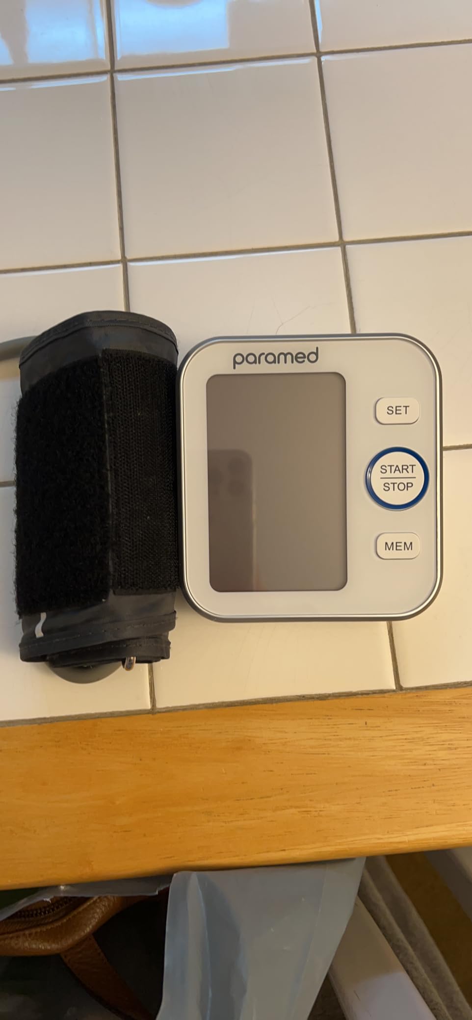 Paramed Blood Pressure Monitor - Bp Machine - Automatic Upper Arm Blood Pressure Cuff 8.7-16.5 inches - Large LCD Display 120 Sets Memory - Device Bag & Batteries Included customer photo 1