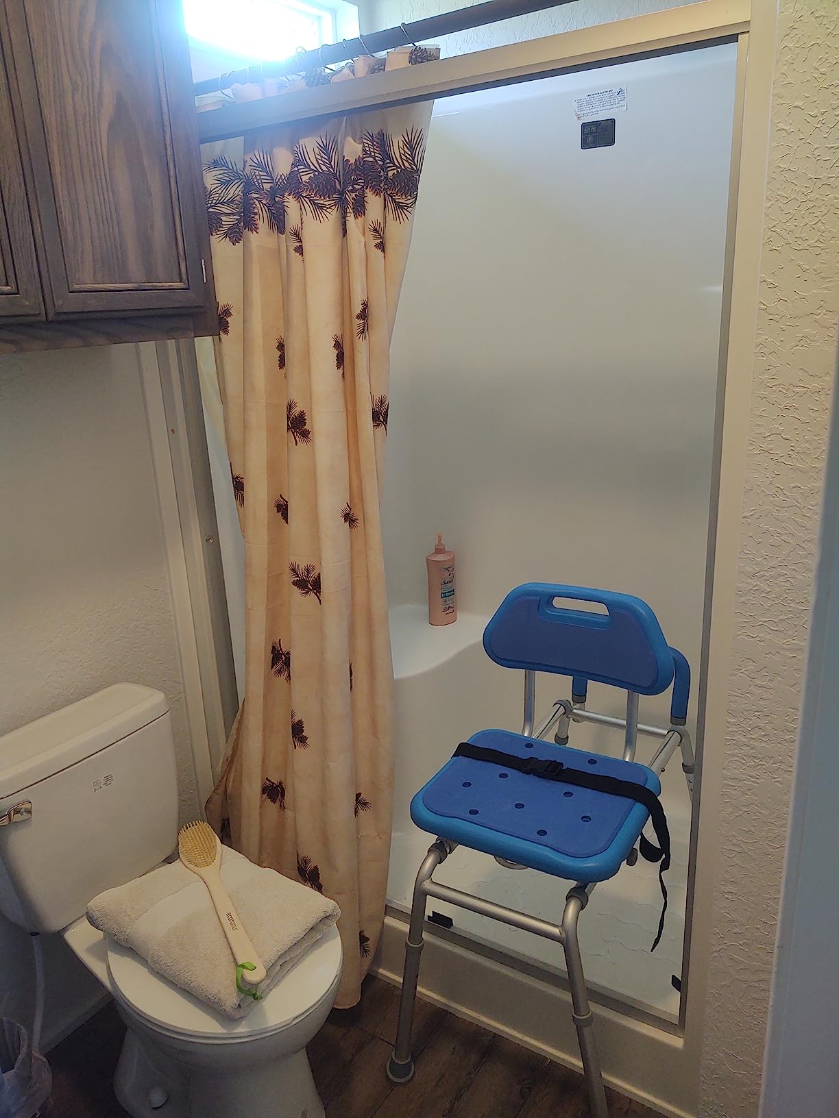 Platinum Health Gateway Premium Sliding Shower Chair Bath Transfer Bench with Swivel Padded Bath Tub Seat for Tubs and Shower, for Handicap & Seniors Mobility & Daily Living, Gray customer photo 1