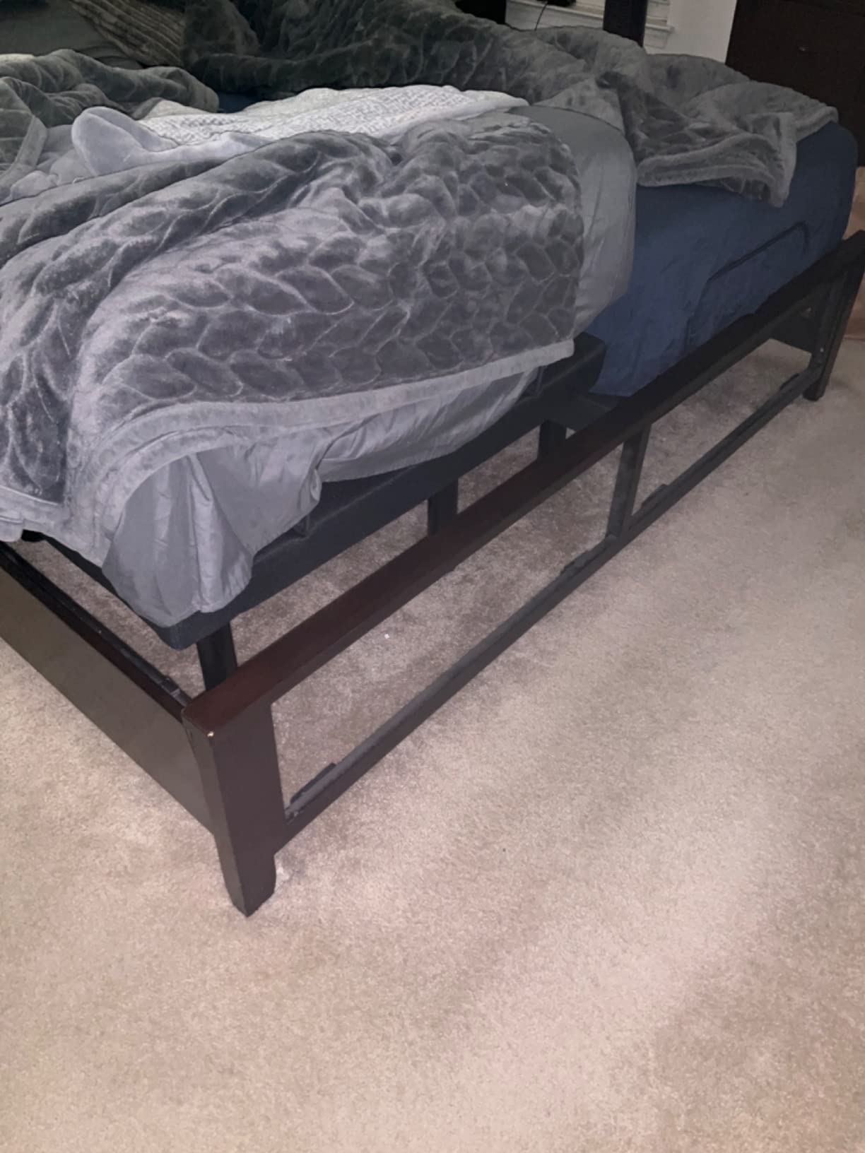 Sven & Son Harmony Adjustable Bed Base + 12 inch Memory Foam Mattress - Head and Foot Lift, Massage, Under-Bed Lights, USB, Gel Memory, Zero Gravity Smart Frame (Split King) customer photo 1