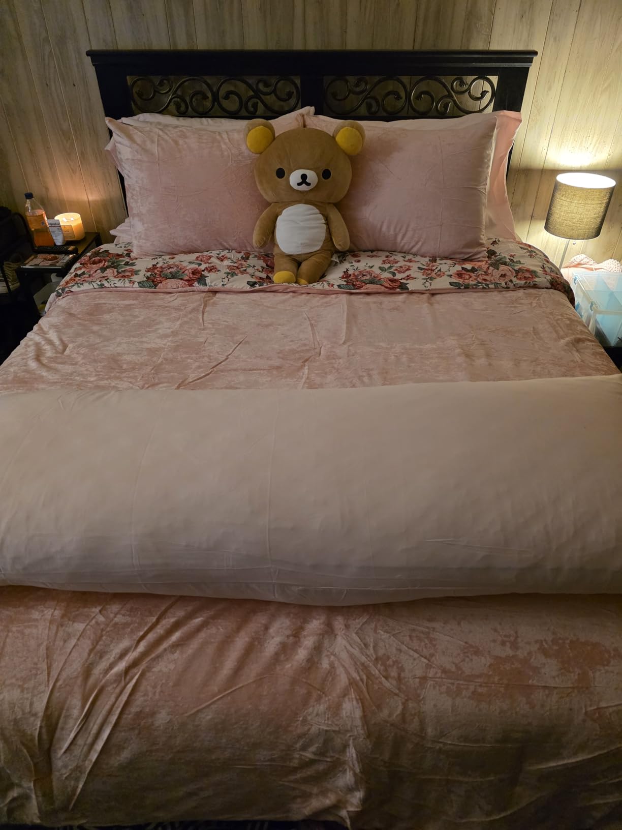 Oubonun Full Body Pillow for Side Sleeper, Adjustable Firm Long Bed Pillow | Extra Fill Plush Support - Large Quilted Loft Insert for Pregnancy Contour, Breathable Sweat-Absorbing Skin-Friendly Cushion customer photo 1