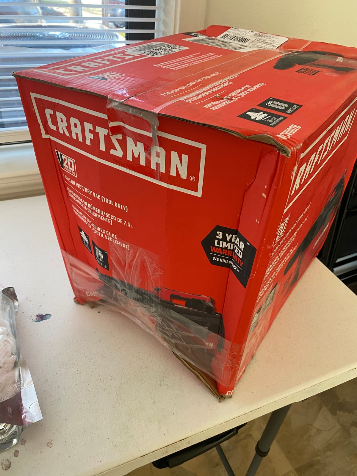 CRAFTSMAN CMCV002B 20V Max 2 gallon Wet Dry Vac (Tool Only) - Amazon Vine customer photo 2