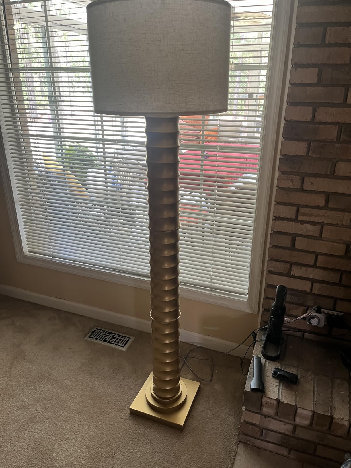 JONATHAN Y Serena Floor Lamp Art Deco Metal 63
