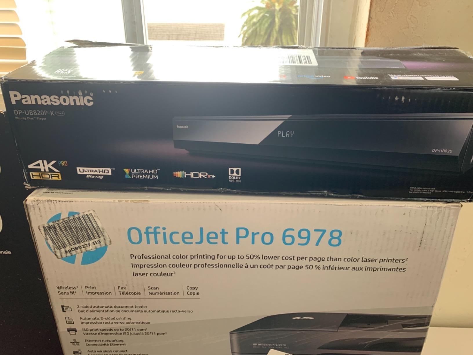 Panasonic Streaming Blu Ray DVD Player, 4K Blu Ray Player with Dolby Vision and HDR10+ Ultra HD Premium Video Playback, Hi-Res Audio, Voice Assist - DP-UB820-K (Black) customer photo 1
